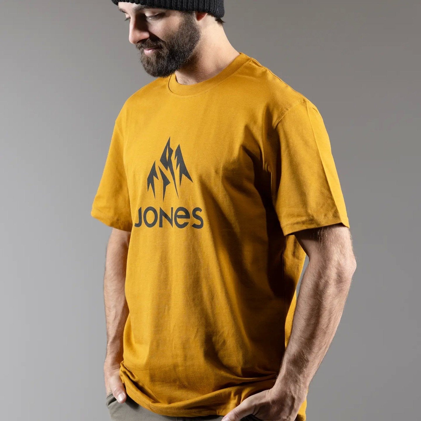 JONES Men's Truckee Organic Cotton Tee- Sierra Brown