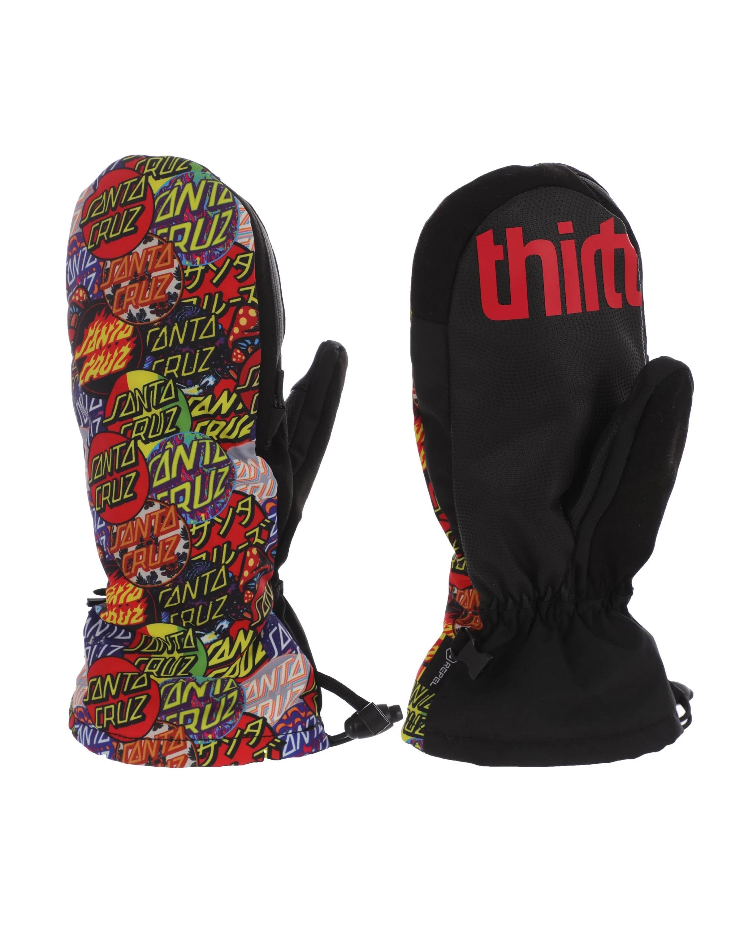 Snow Mitt THIRTYTWO SANTA CRUZ Mitt - Black/Red