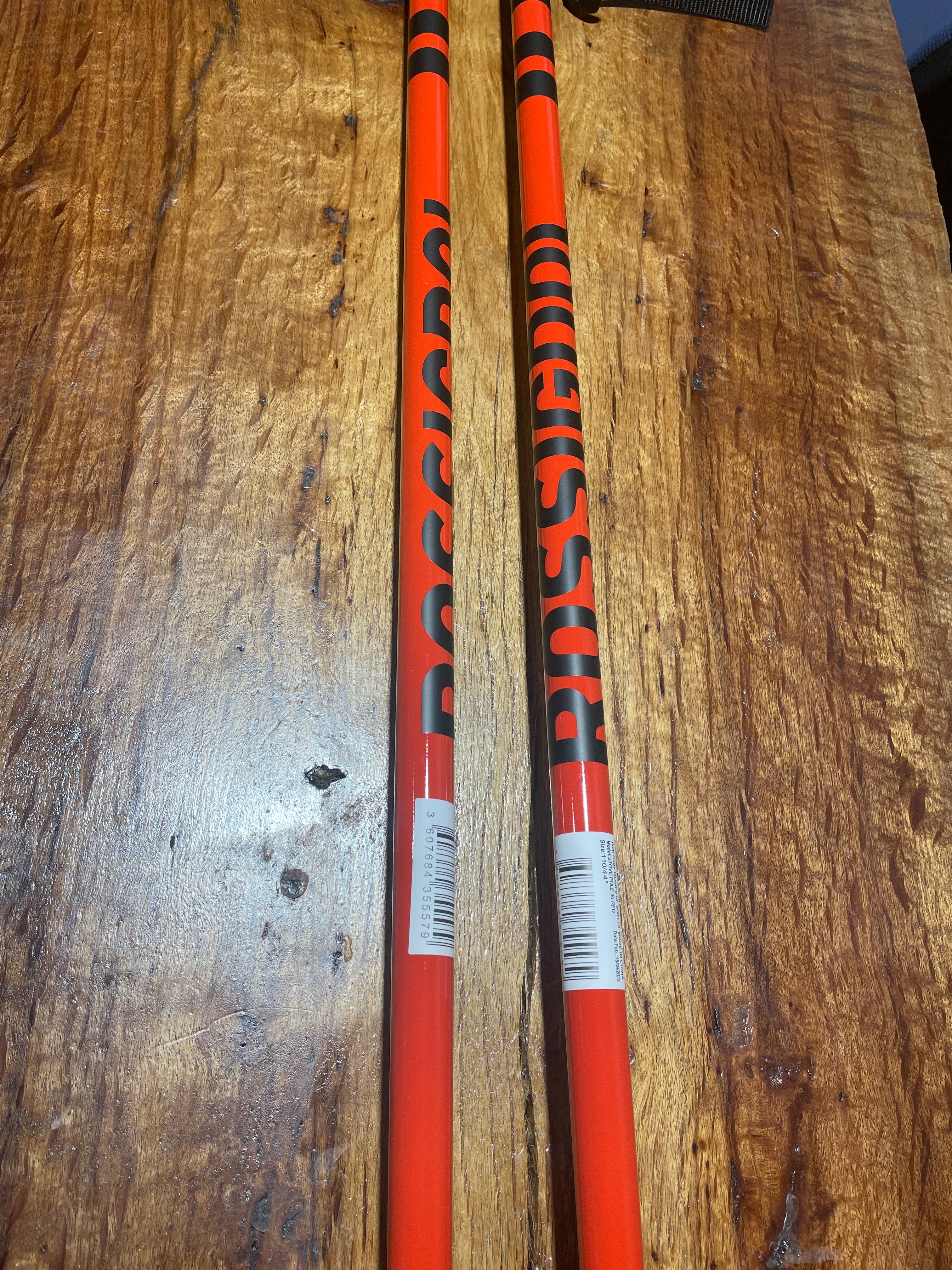 Ski Poles ROSSIGNOL Red & Black
