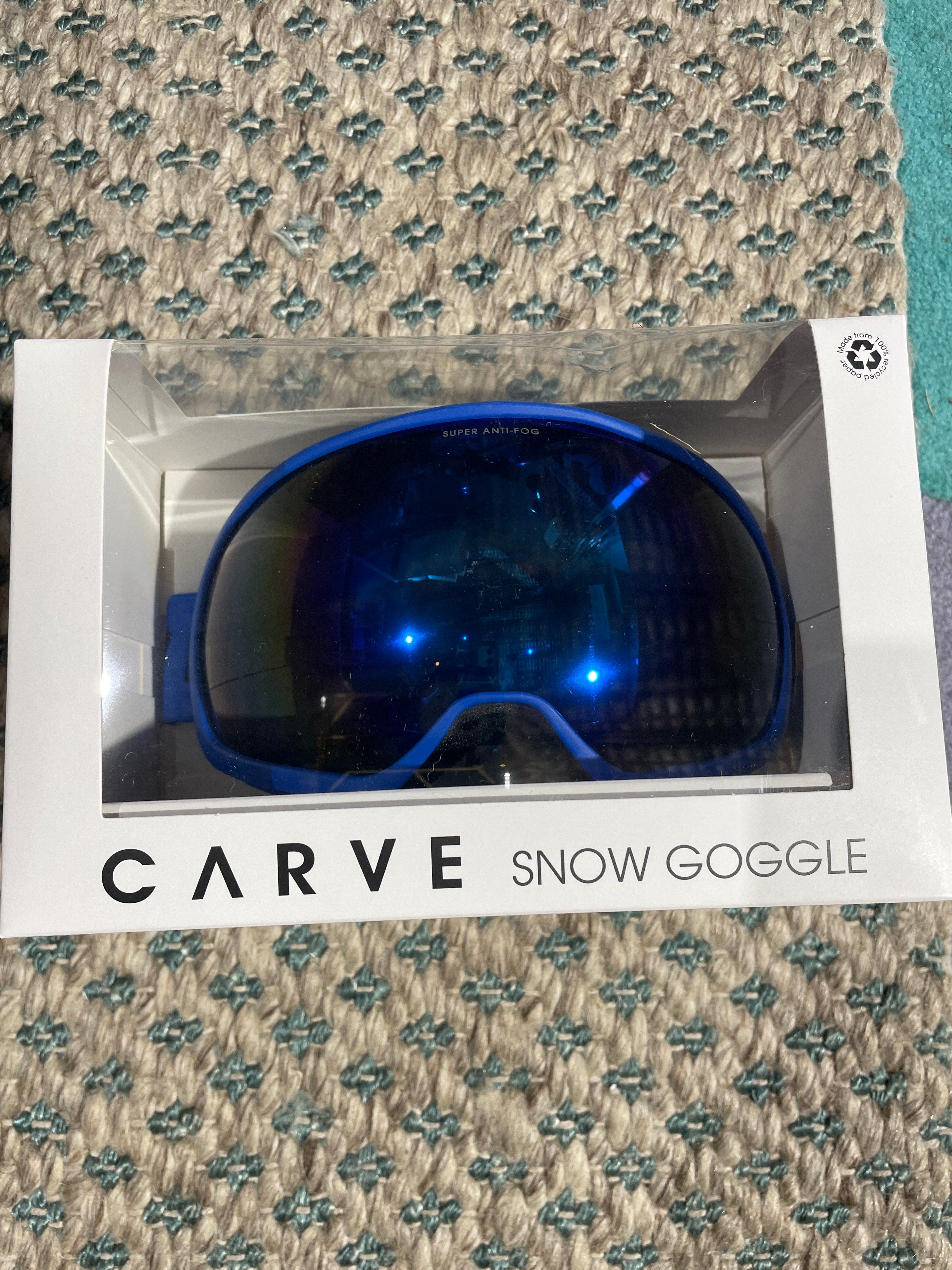 Snow Goggles Carve FIRST TRACKS Matt Blue- Med