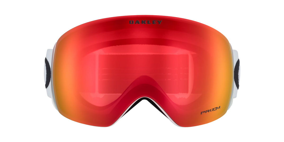 Oakley Flight Deck™ Large Snow Goggles- Matte White W/ Prizm Snow Torch Red