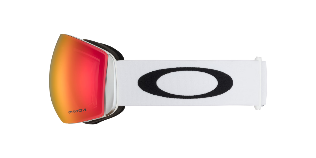 Oakley Flight Deck™ Large Snow Goggles- Matte White W/ Prizm Snow Torch Red