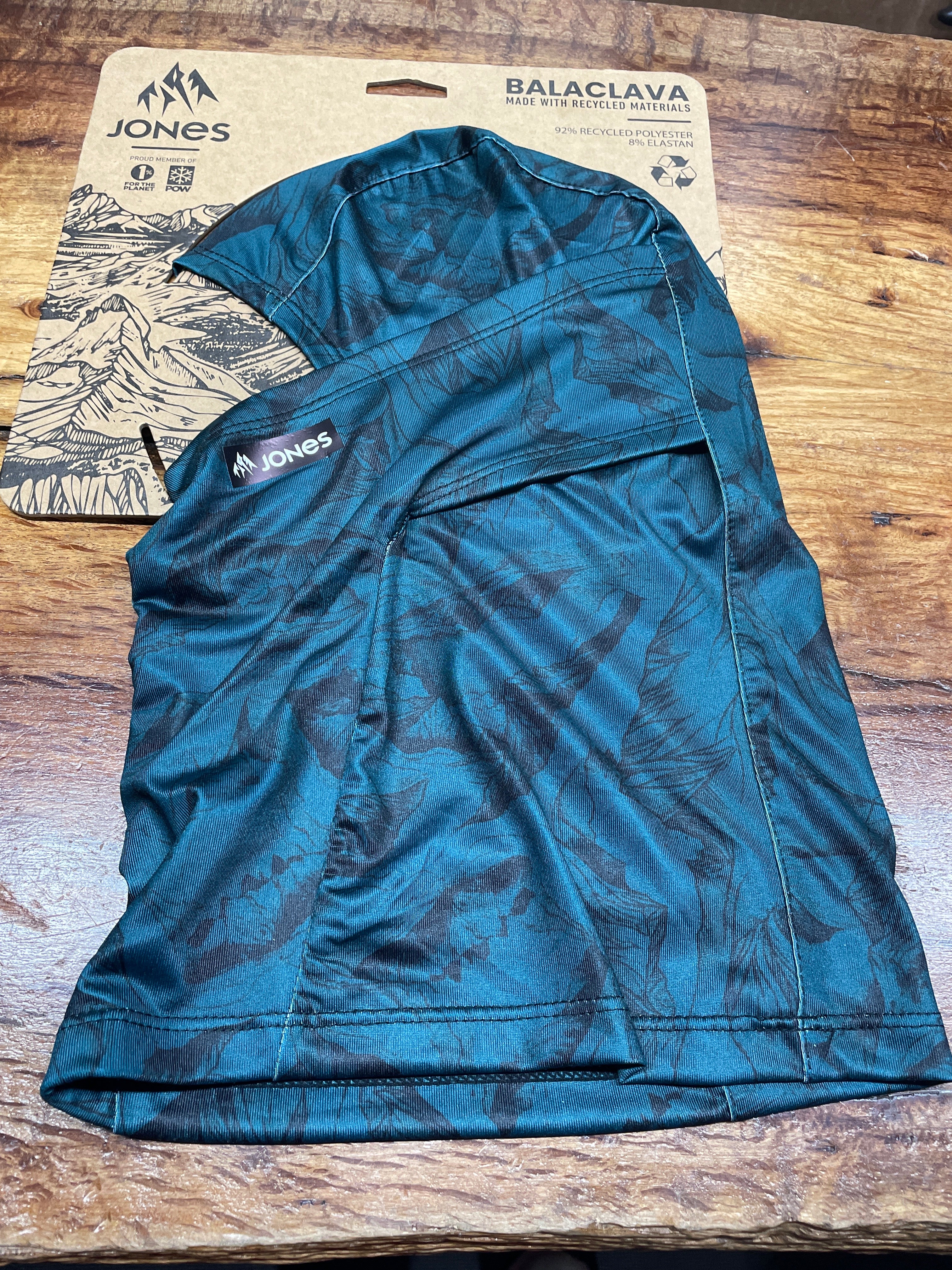JONES Balaclava MTN Camo Recycled - Pacific Teal