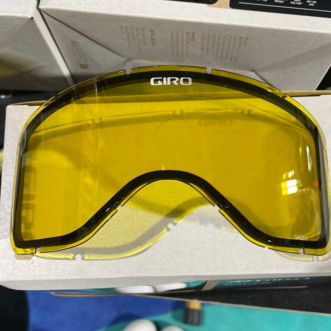 Snow Goggles SAGEN GIRO Black And White Flow / Amber Scarlett + Yellow Lenses