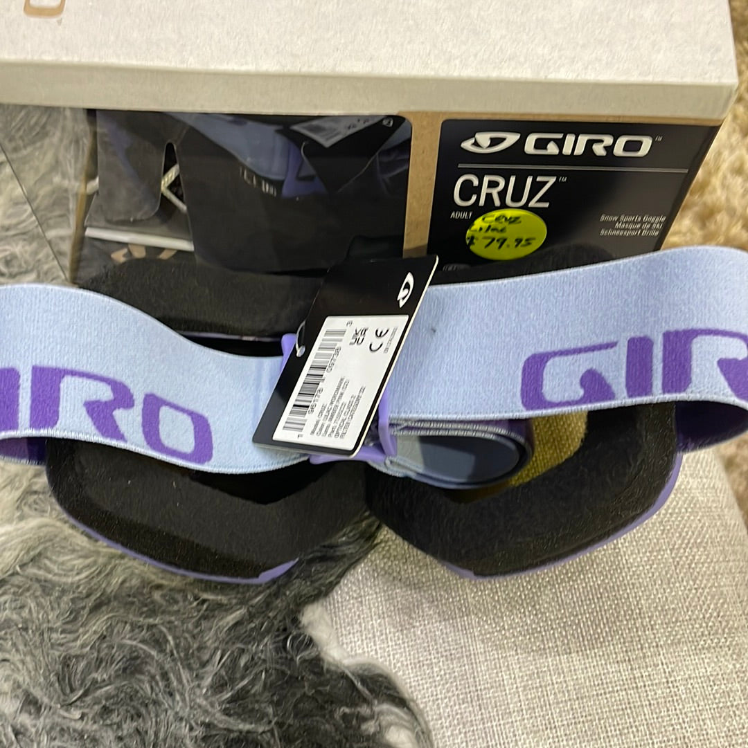 Snow Goggles CRUZ GIRO Lilac Wordmark / Amber Pink Goggles