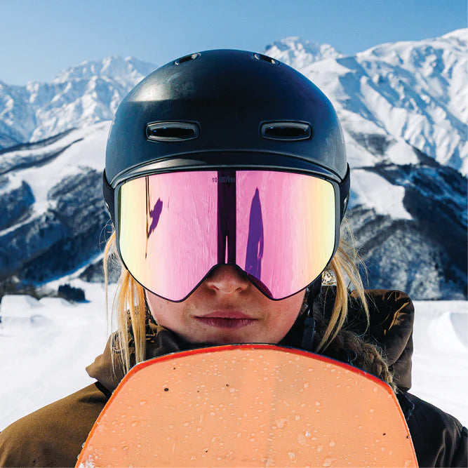 Tombstone Eyewear Staple (Pink/Gold) | Summit Snow Goggles