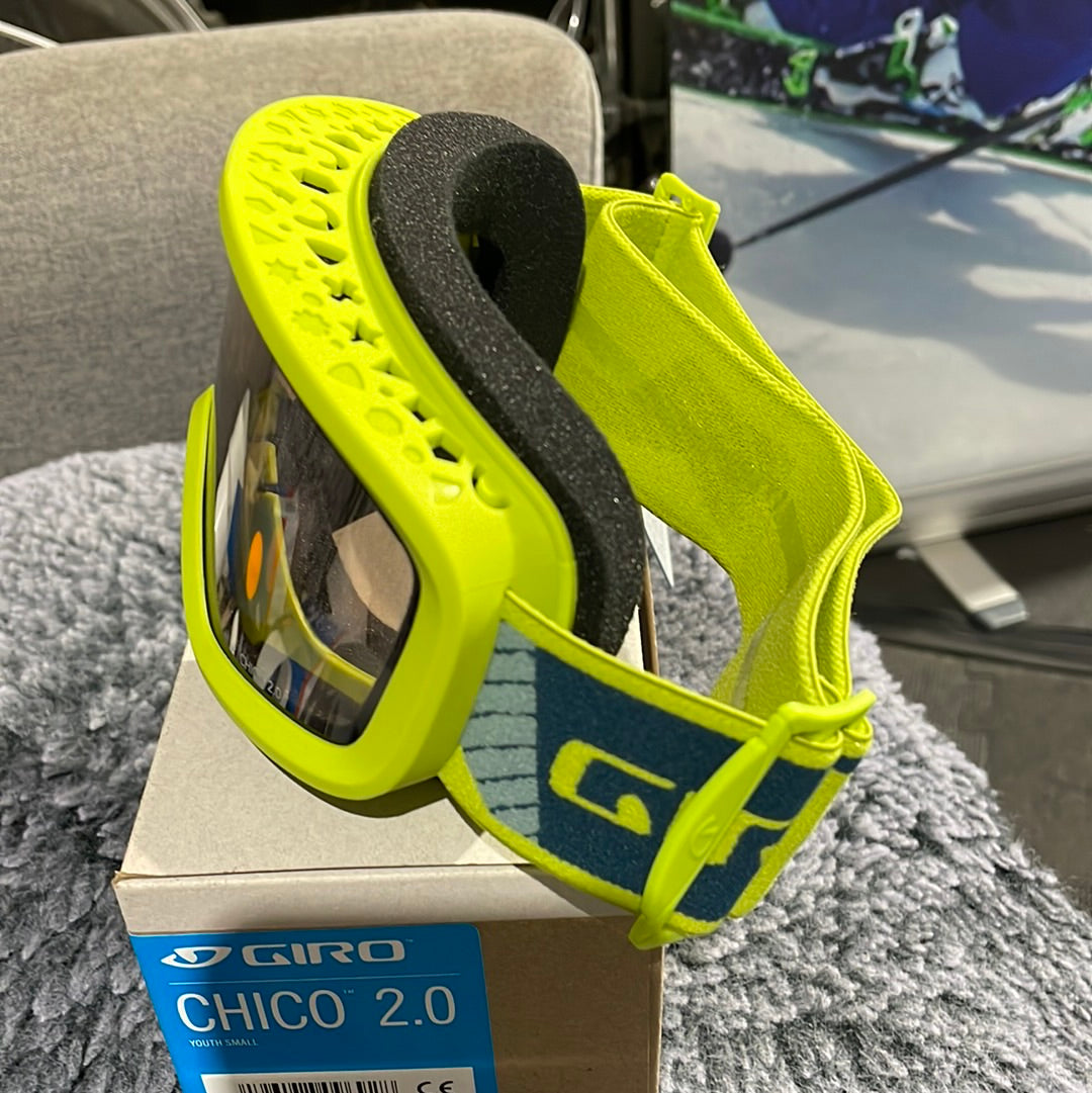 Snow Goggles CHICO 2 GIRO Lime Geo Camo Kids Goggles