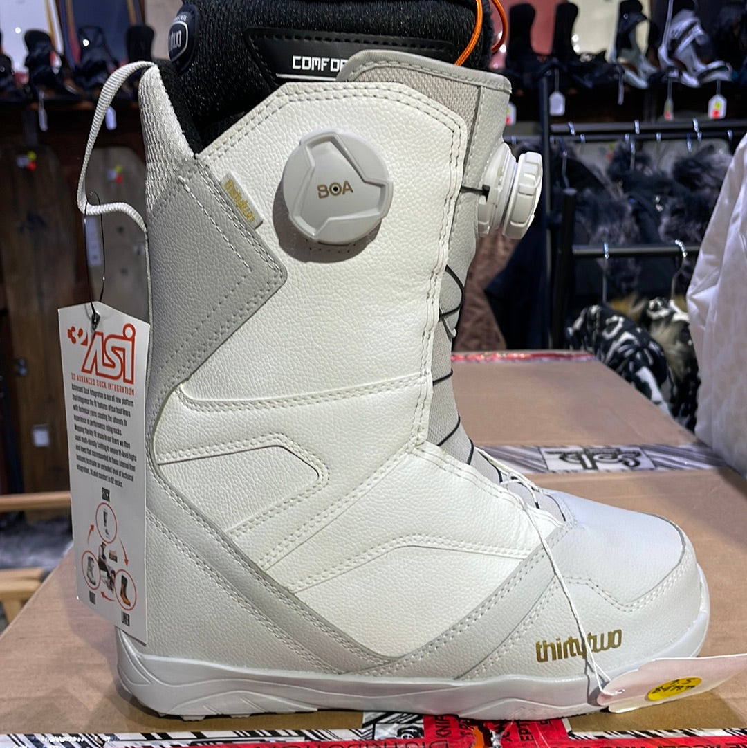Snowboard Boots THIRTYTWO STW Double Boa, Womens-Grey & White