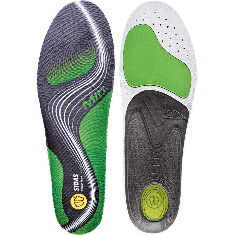 SIDAS Insoles Multisports- MID ARCH Support -Green