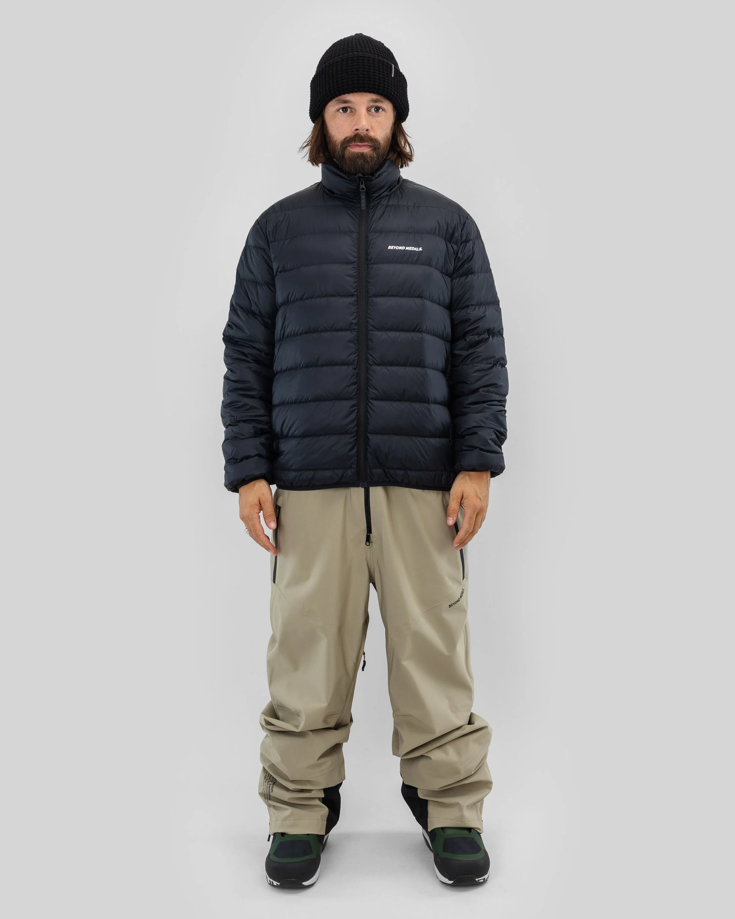 Beyond Medals Packable Down Jacket- Black