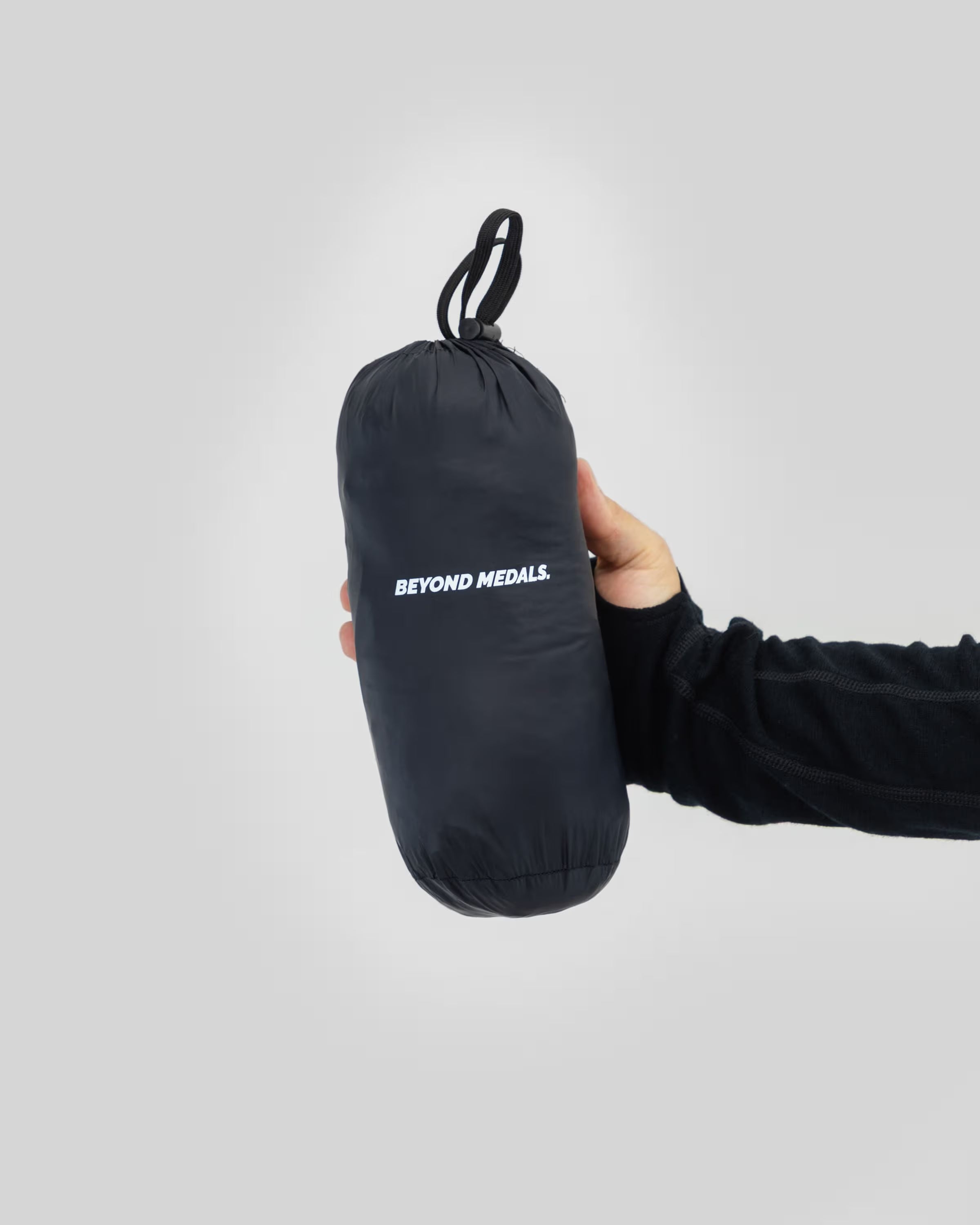 Beyond Medals Packable Down Jacket- Black
