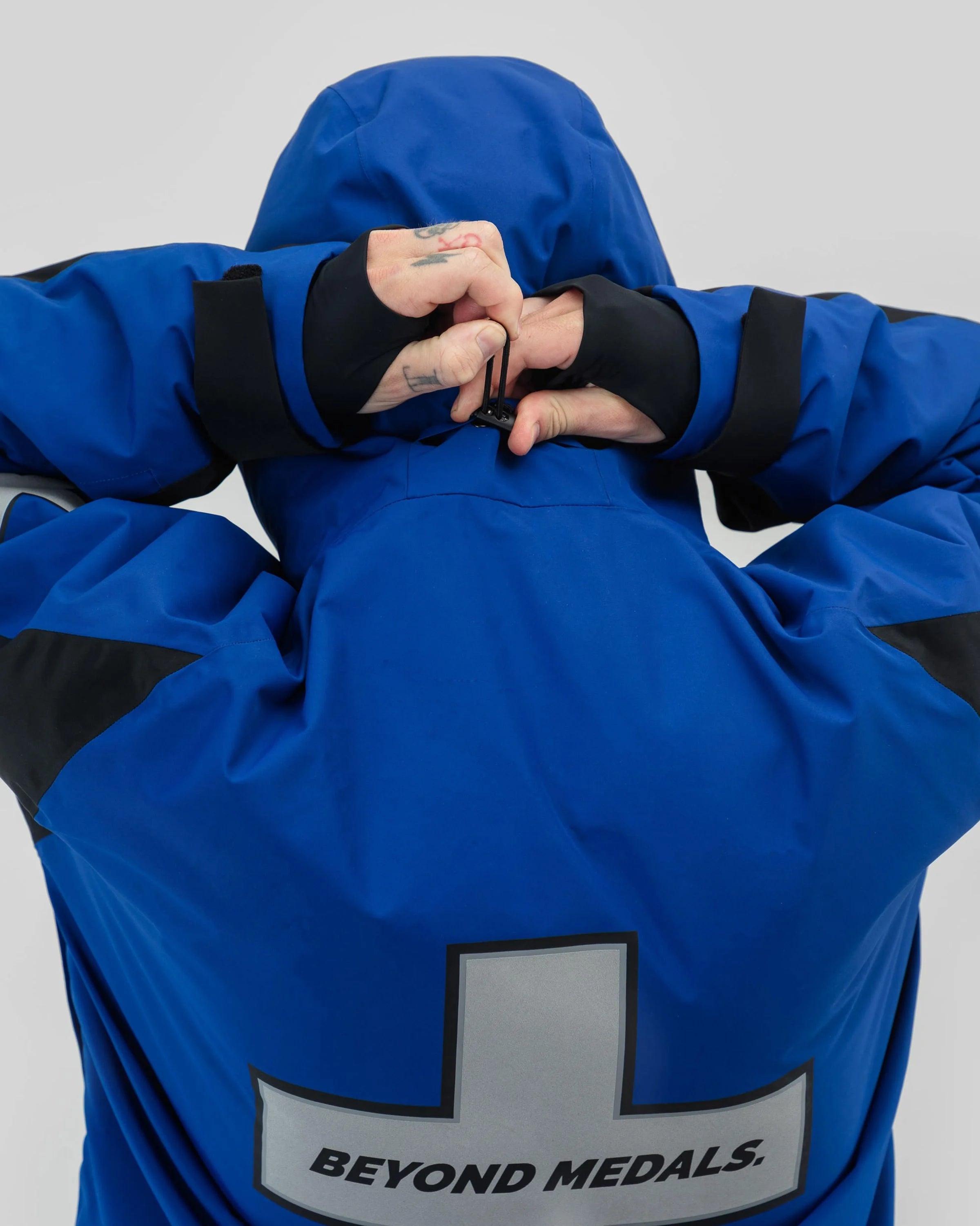 Beyond Medals Retro Anorak 2L- Blue