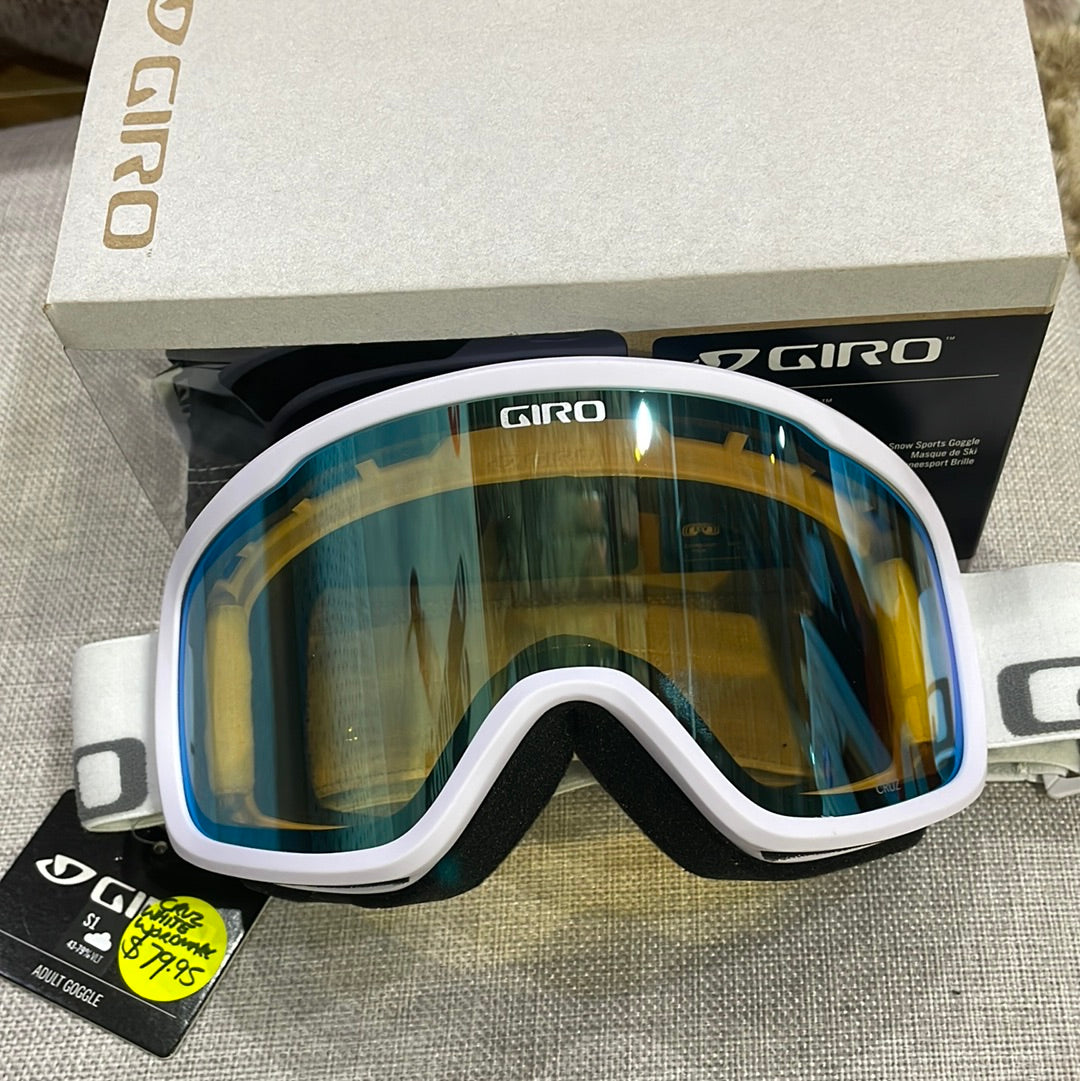 Snow Goggles CRUZ GIRO White/ Yellow Boost Wordmark