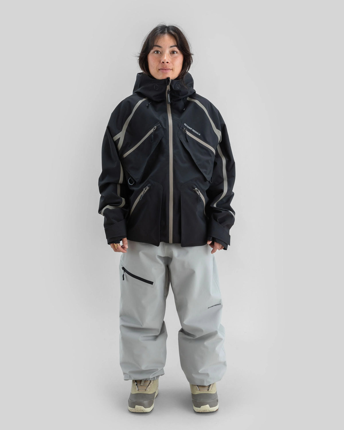 Beyond Medals X Jacket Taped 3L- Black