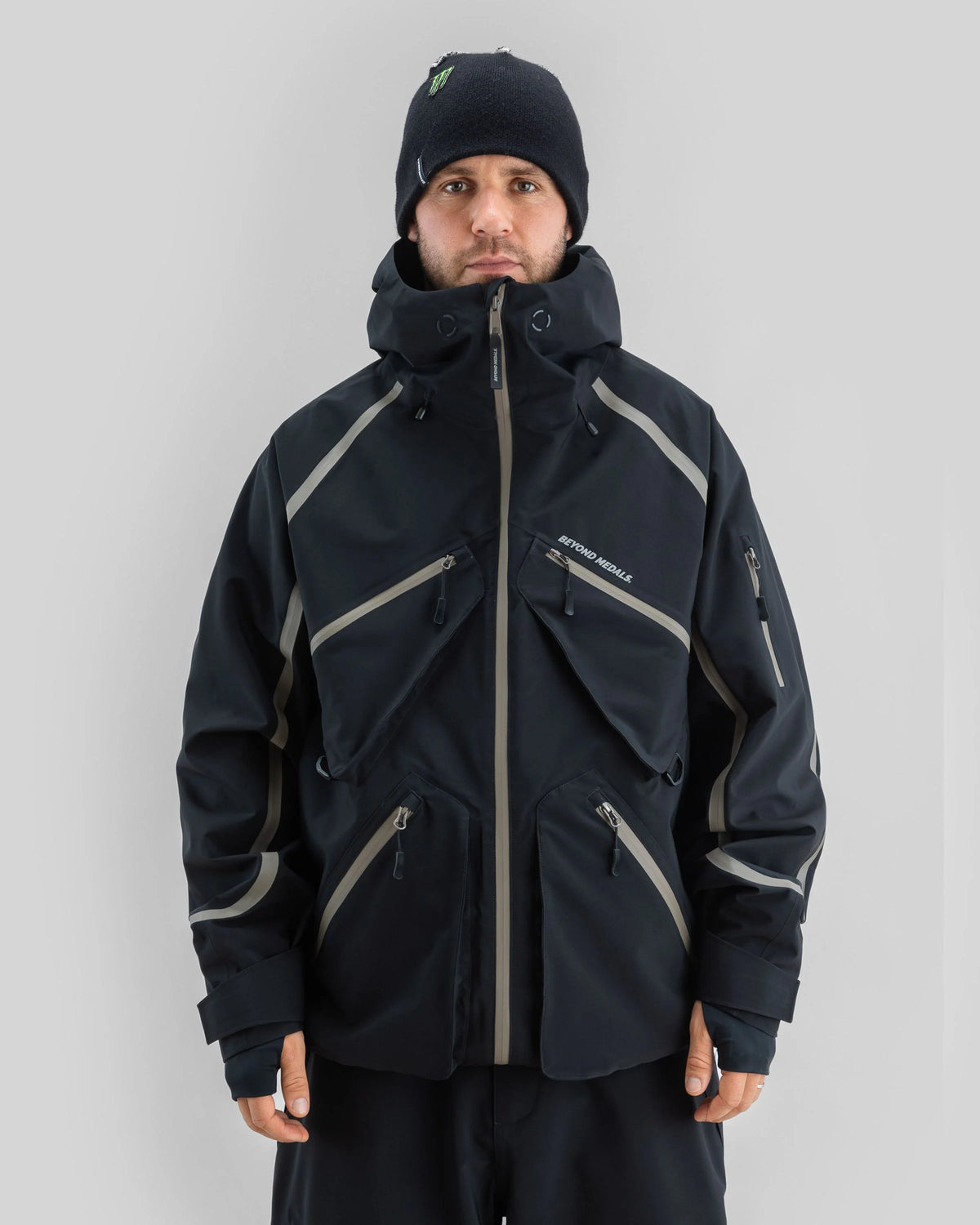 Beyond Medals X Jacket Taped 3L- Black