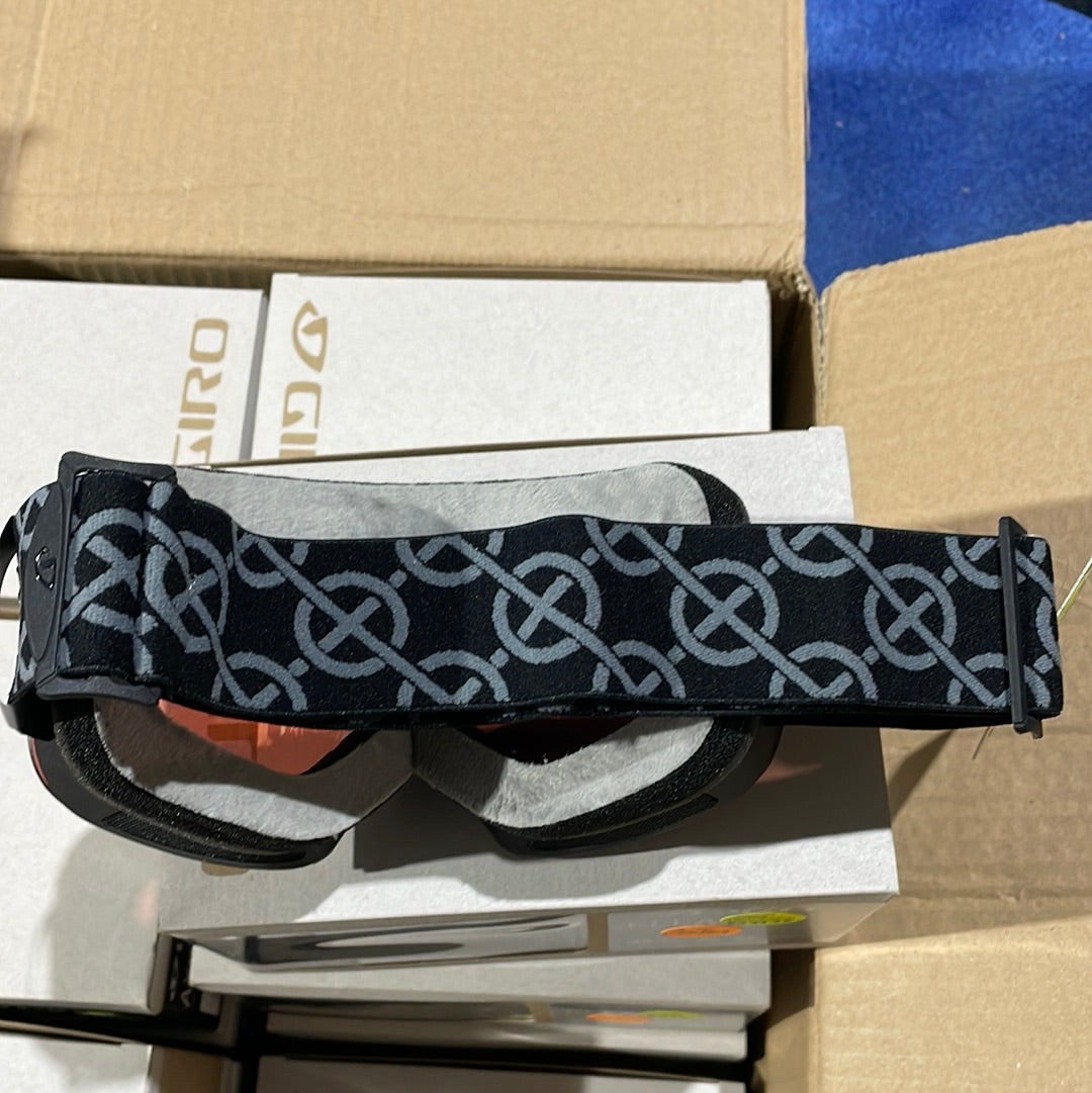 Snow Goggles ELLA GIRO Black Monogram / Vivid Rose Gold + Infrared ( 2 x lenses)