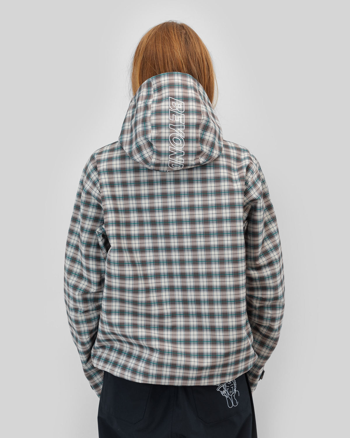 Beyond Medals Unisex The Jacket - Light Beige Print