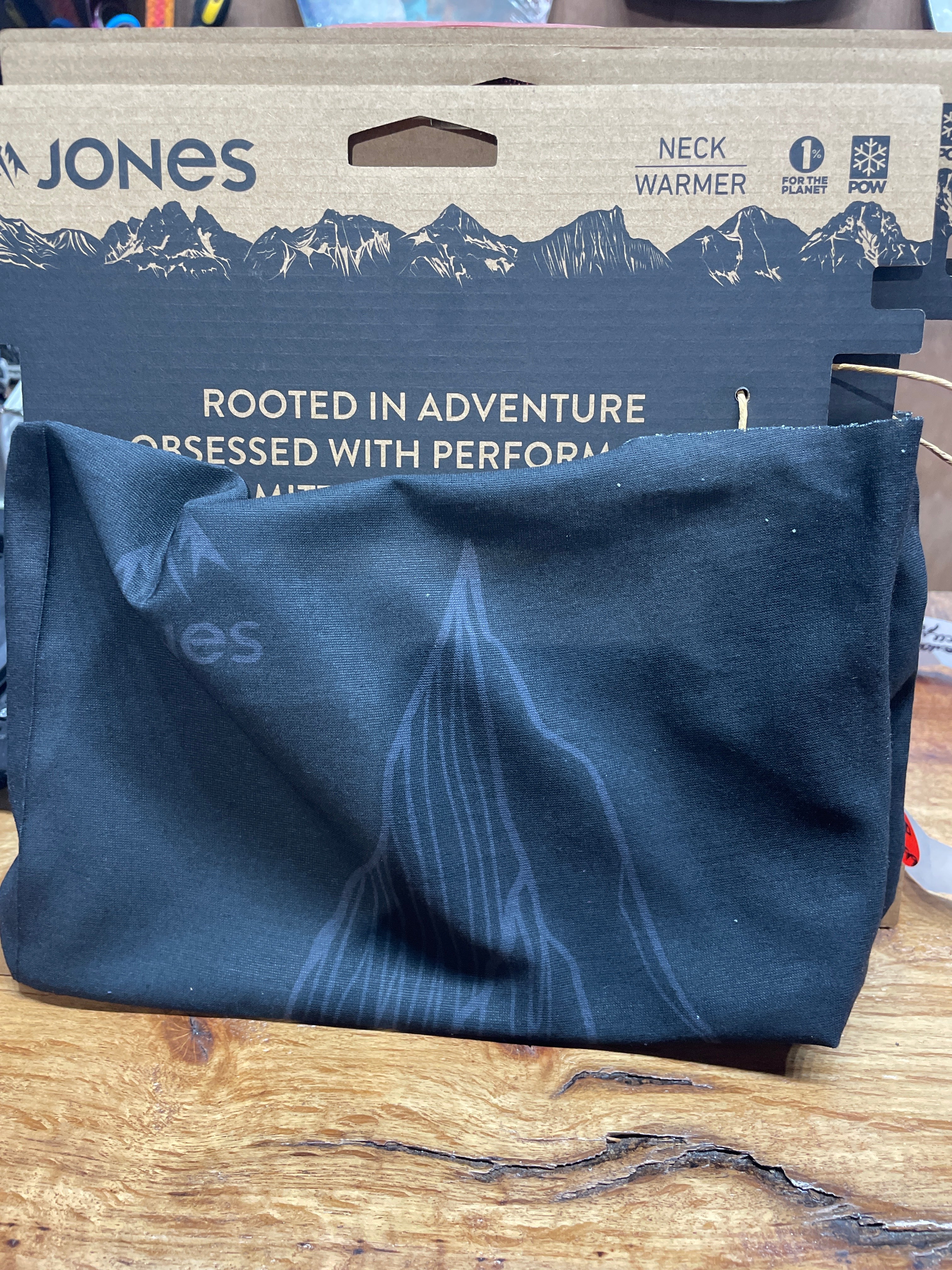 JONES Frontier Recycled Neckwarmer- Stealth Black