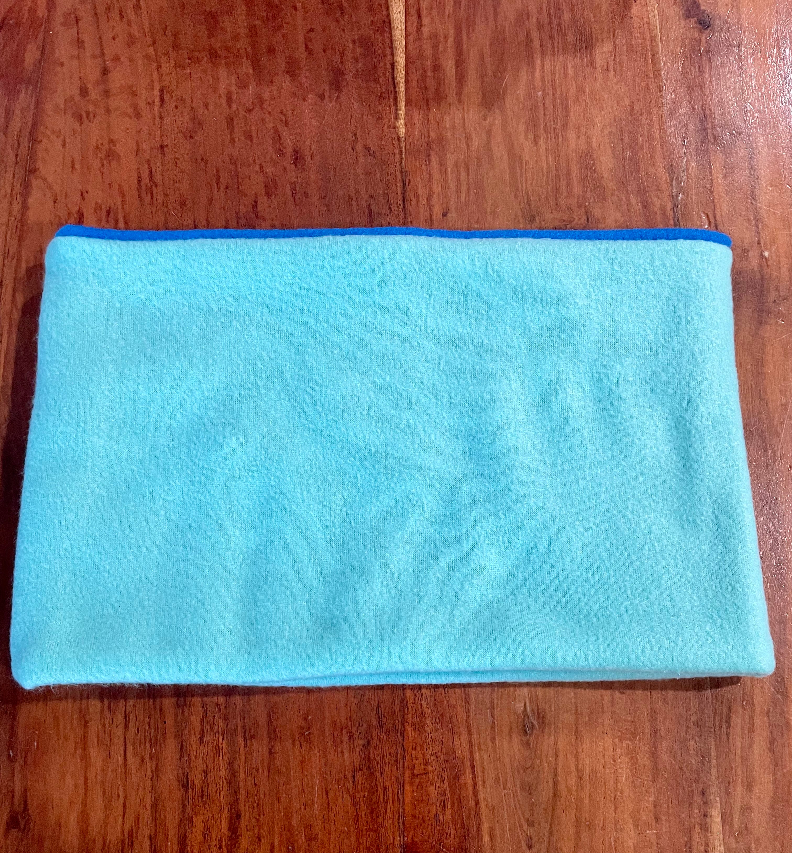 Neck Warmer Fleece- Handmade - Teals
