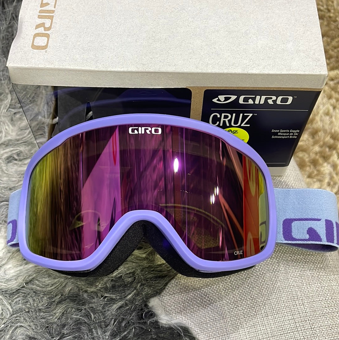 Snow Goggles CRUZ GIRO Lilac Wordmark / Amber Pink Goggles