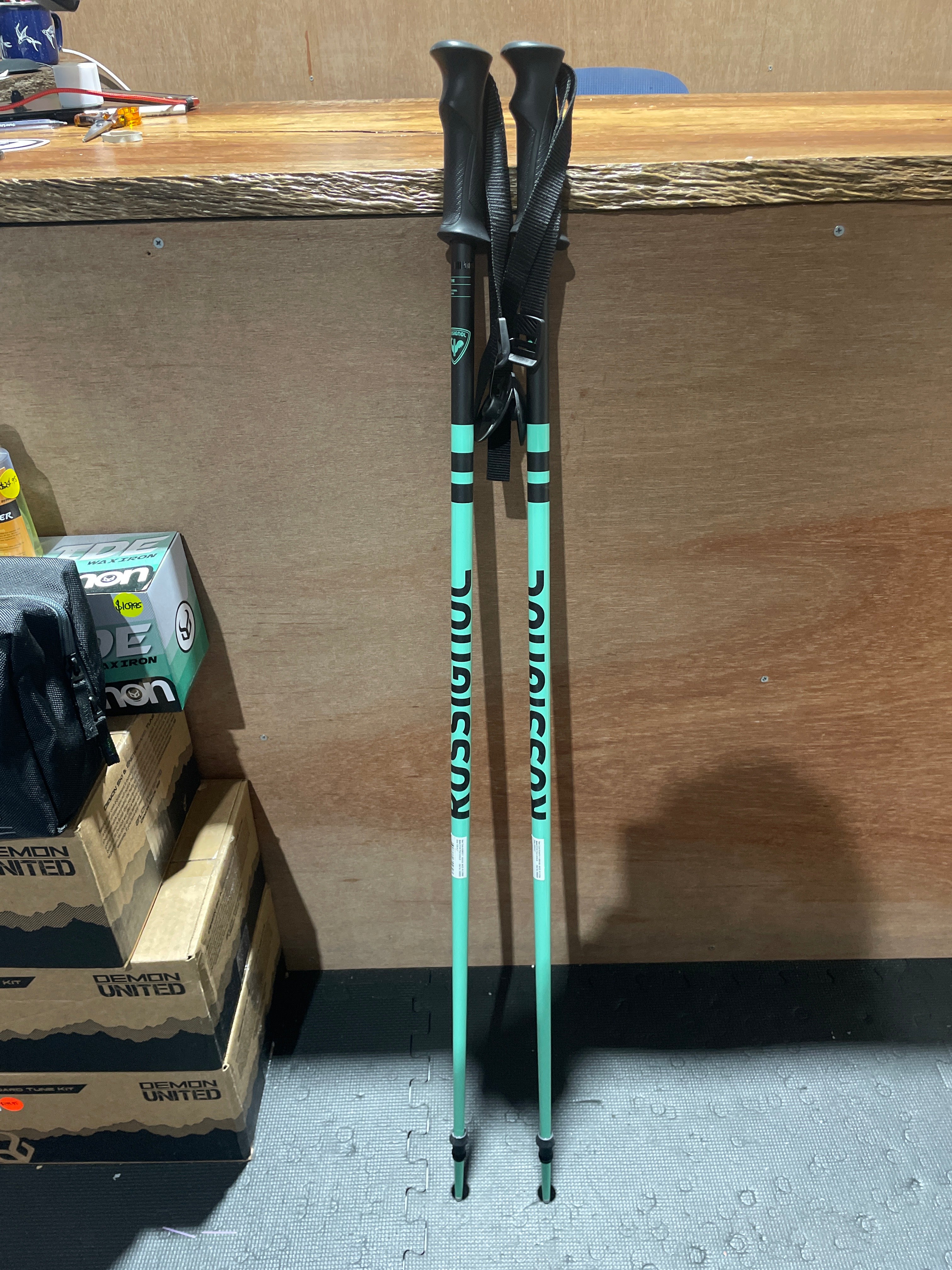 Ski Poles ROSSIGNOL Mint & Black