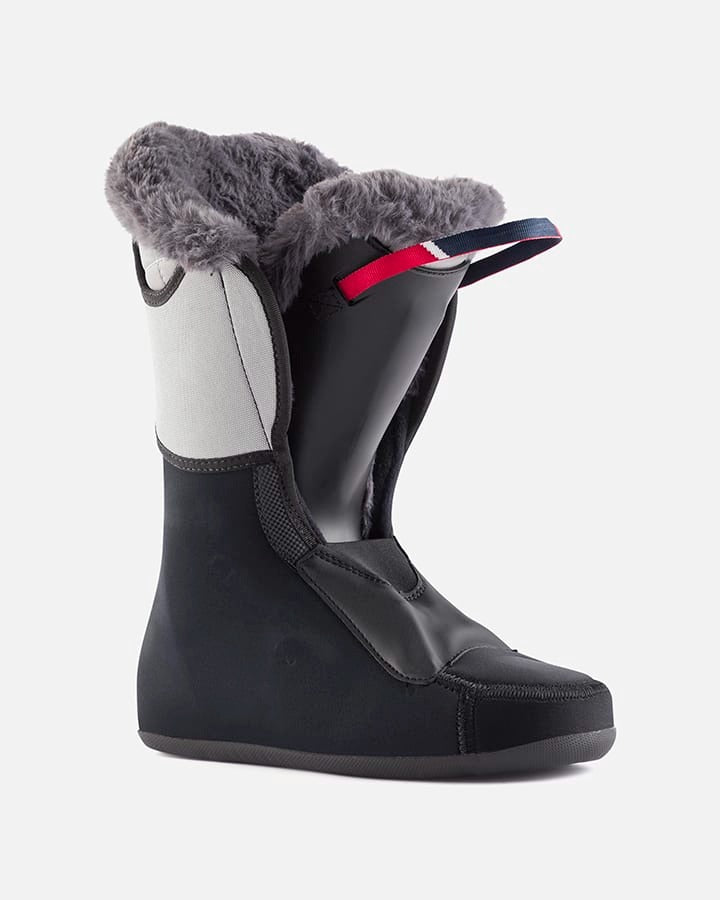 Skis Boots PURE Pro 80 On Piste, Last 100mm- Metal Ice Black-Women