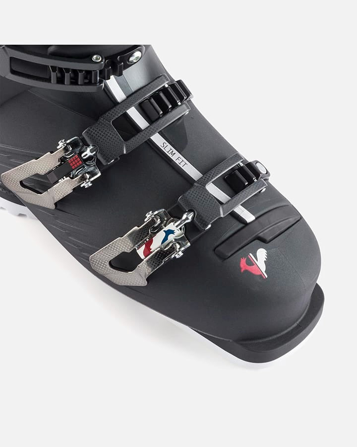 Skis Boots PURE Pro 80 On Piste, Last 100mm- Metal Ice Black-Women