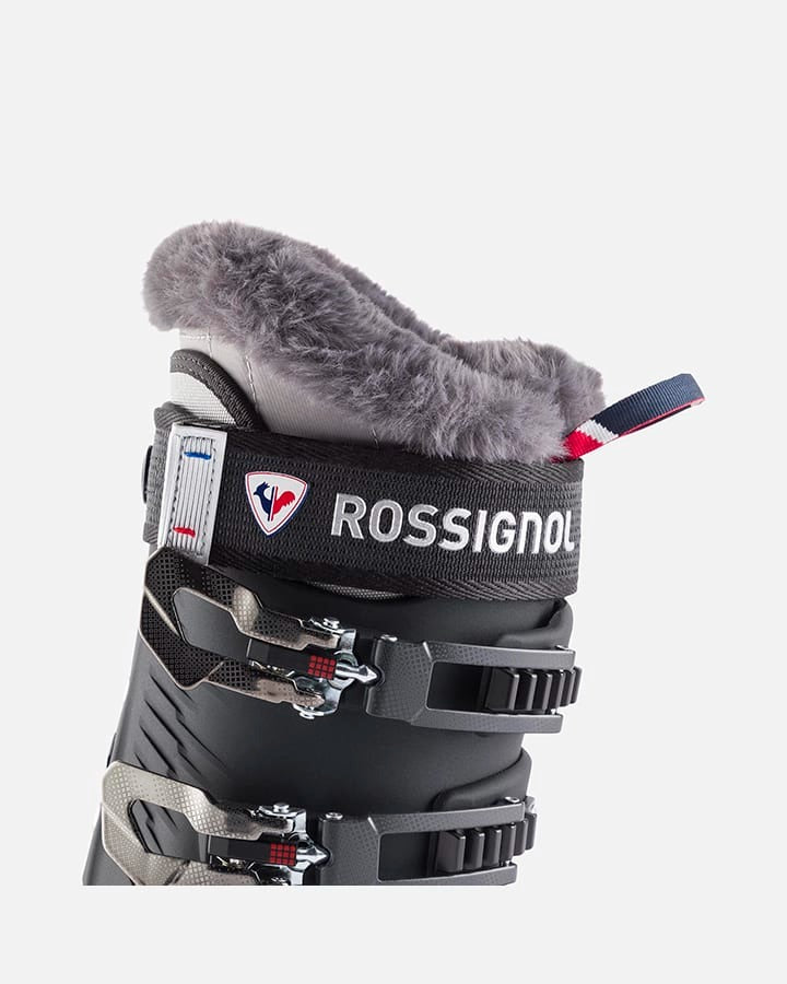 Skis Boots PURE Pro 80 On Piste, Last 100mm- Metal Ice Black-Women