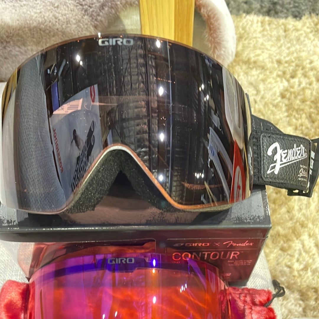 Snow Goggles CONTOUR FENDER Silverburst / Vivid Onyx + Infrared ( 2 x lenses)