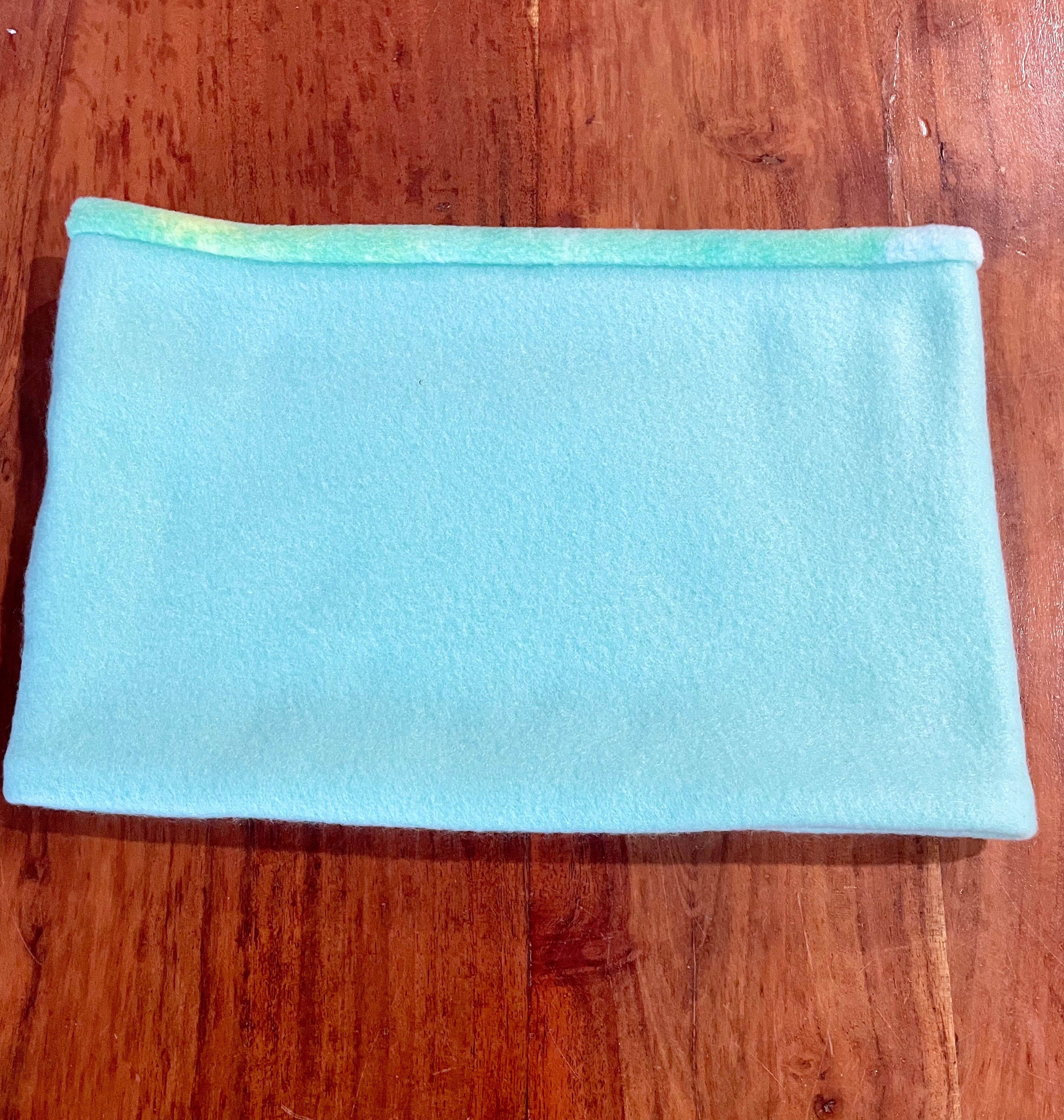 Neck Warmer Fleece- Handmade - Teals