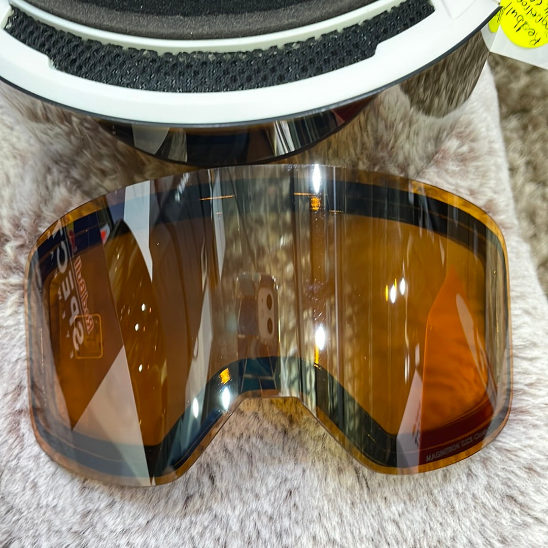 Snow RED BULL Goggles MAGNETRON SLICK-006 Matt White (2 x lense)