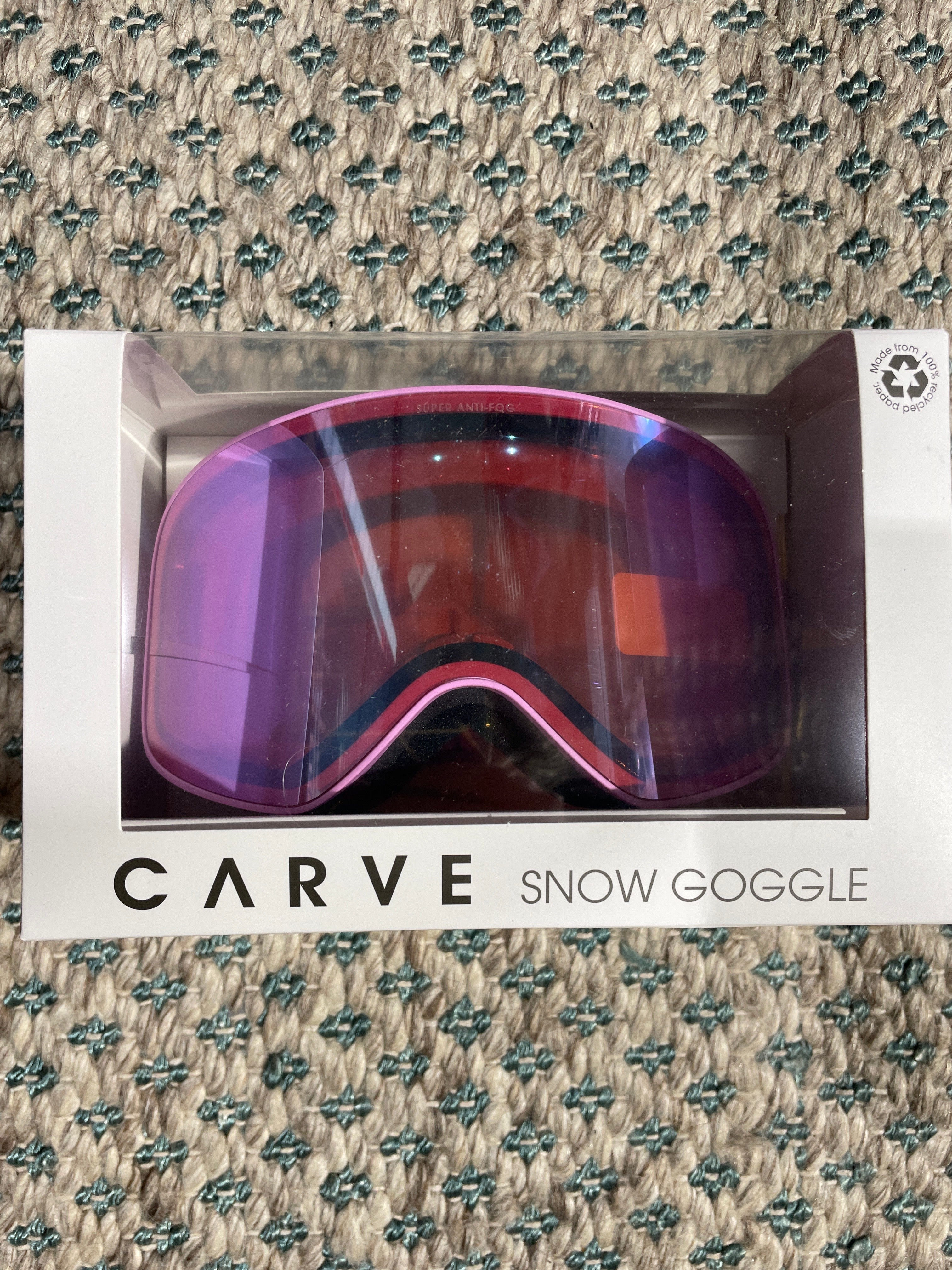 Snow Goggles Carve FROTHER Pink/ Mirror -Med