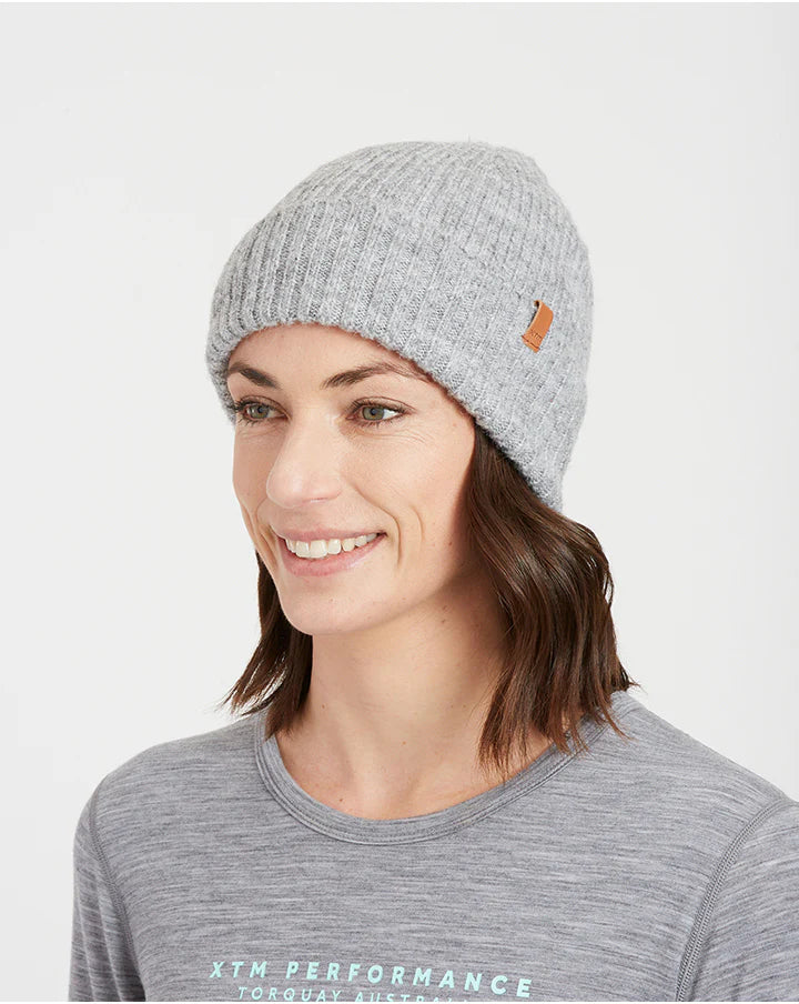 Snow Beanie XTM Cloud Nine Wool-Blend Women's Beanie- Rust Dust, Sky blue, Grey