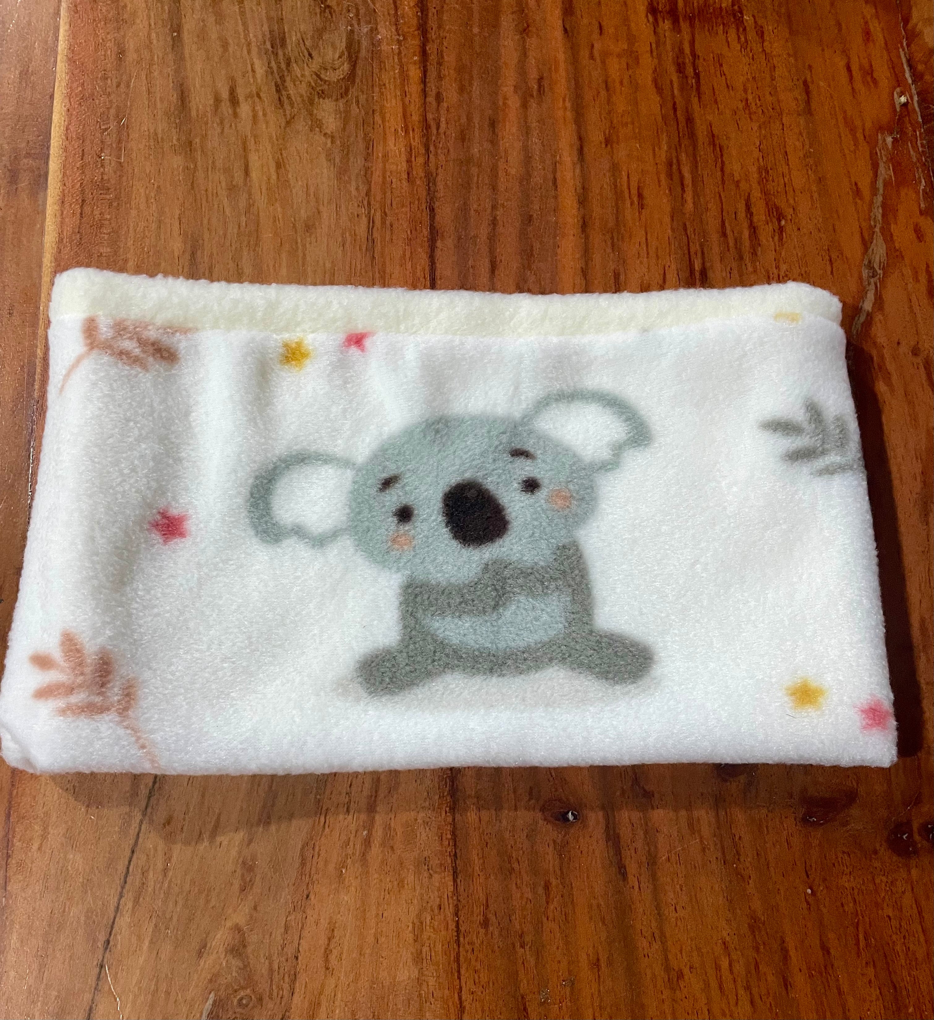 Kids Neck Warmer Fleece- Handmade Koala Bear Design