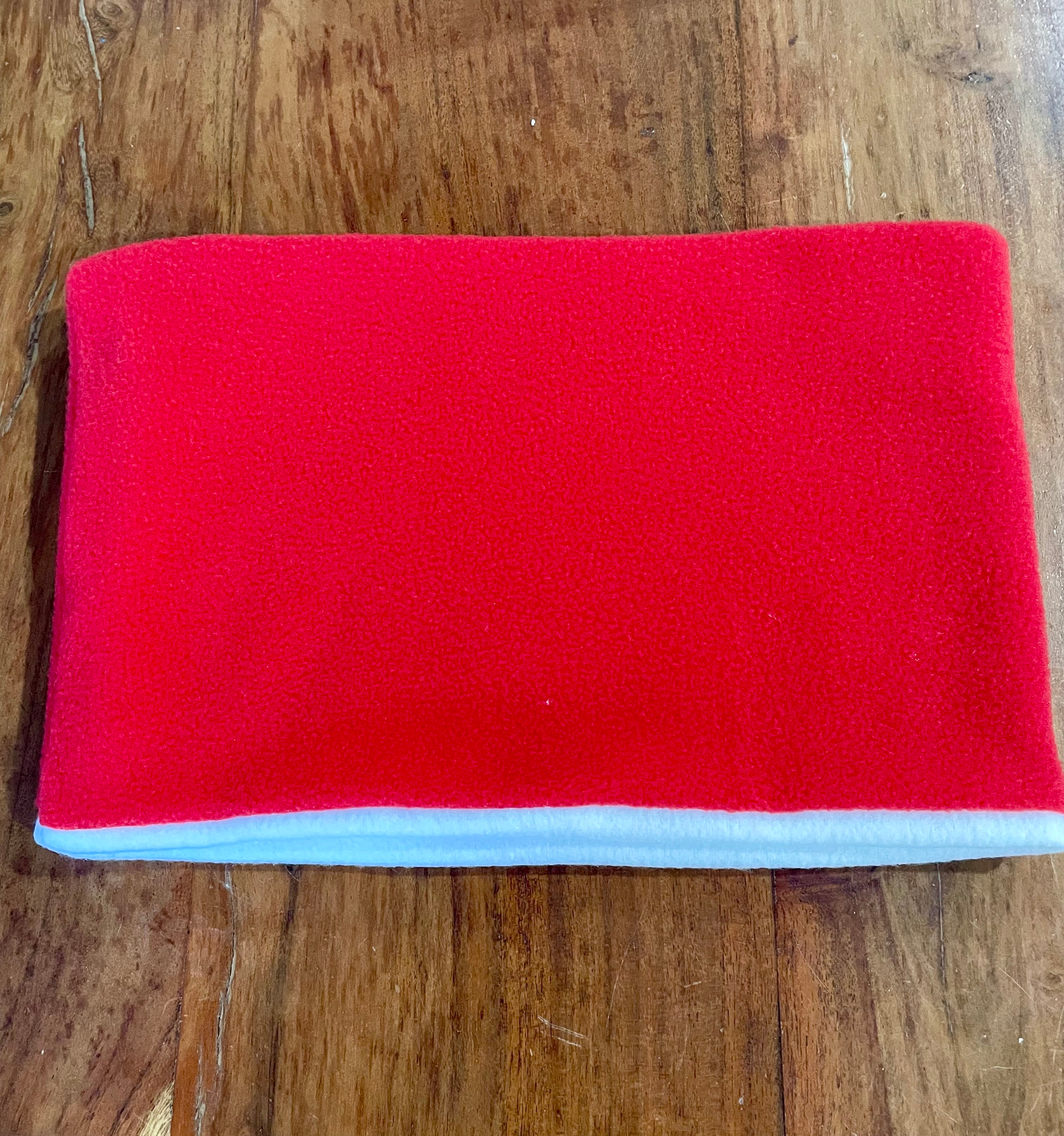 Neck Warmer Fleece- Handmade-Red Neck Warmers