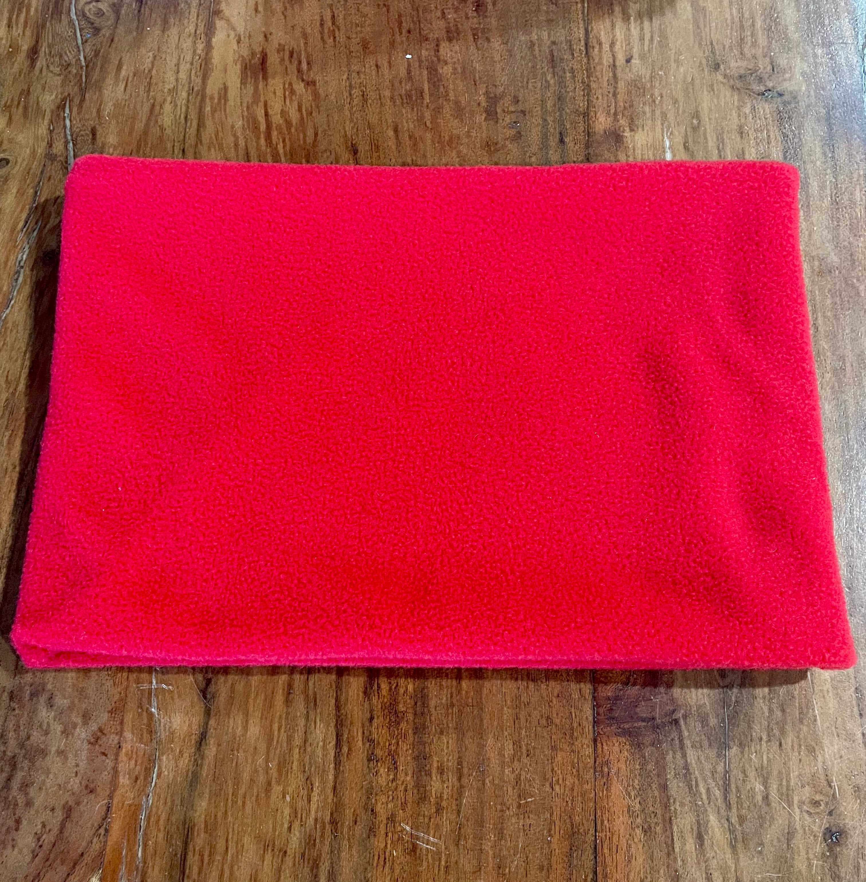 Neck Warmer Fleece- Handmade-Red Neck Warmers