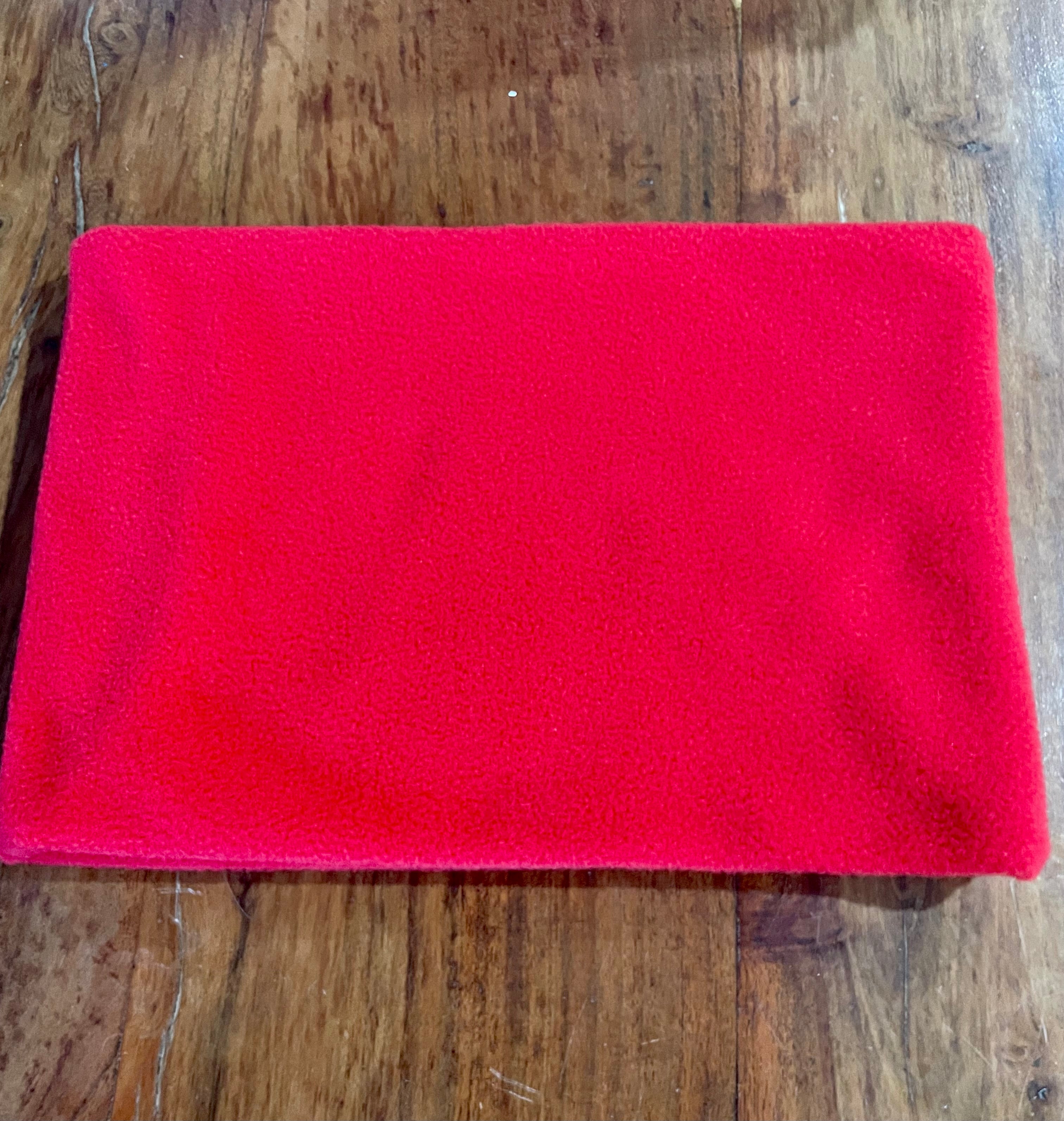 Neck Warmer Fleece- Handmade-Red Neck Warmers
