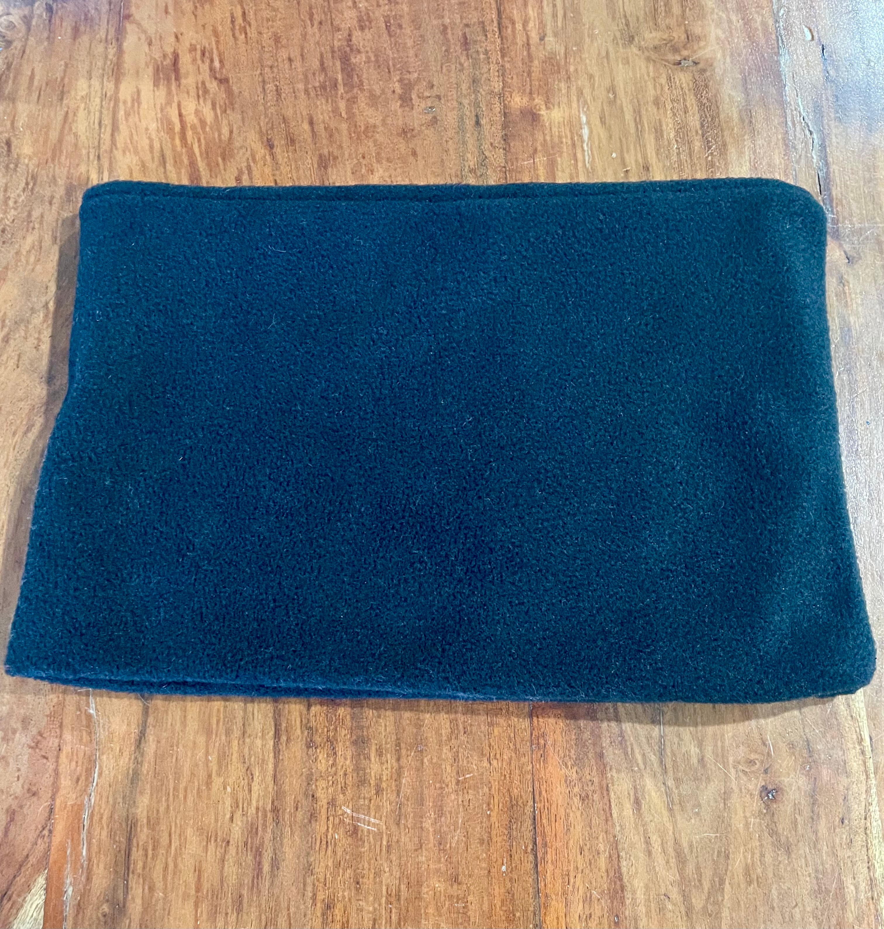 Neck Warmer Fleece- handmade - black & greys