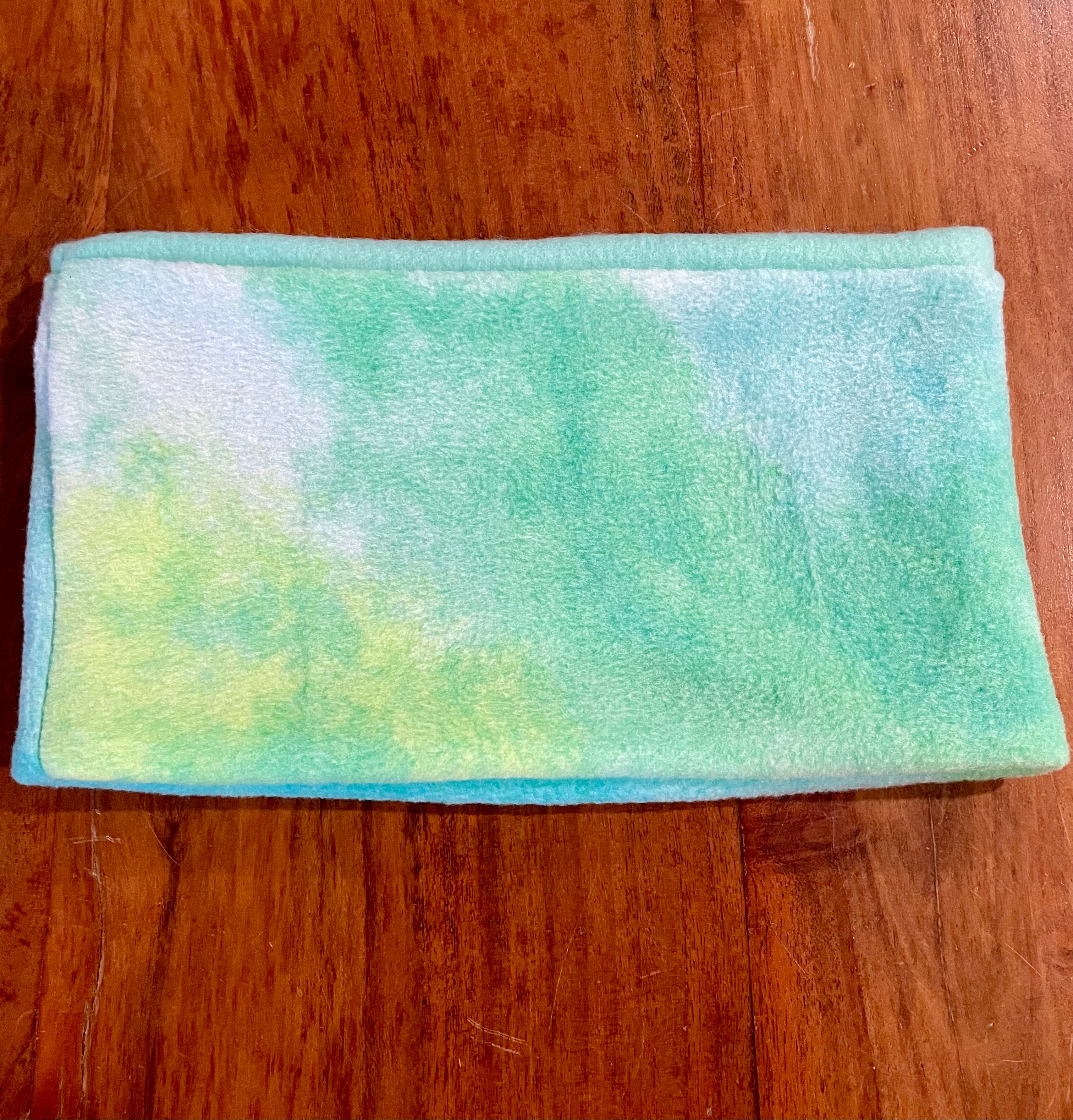 Kids Neck Warmer Fleece- Handmade Ocean Tye die Design.