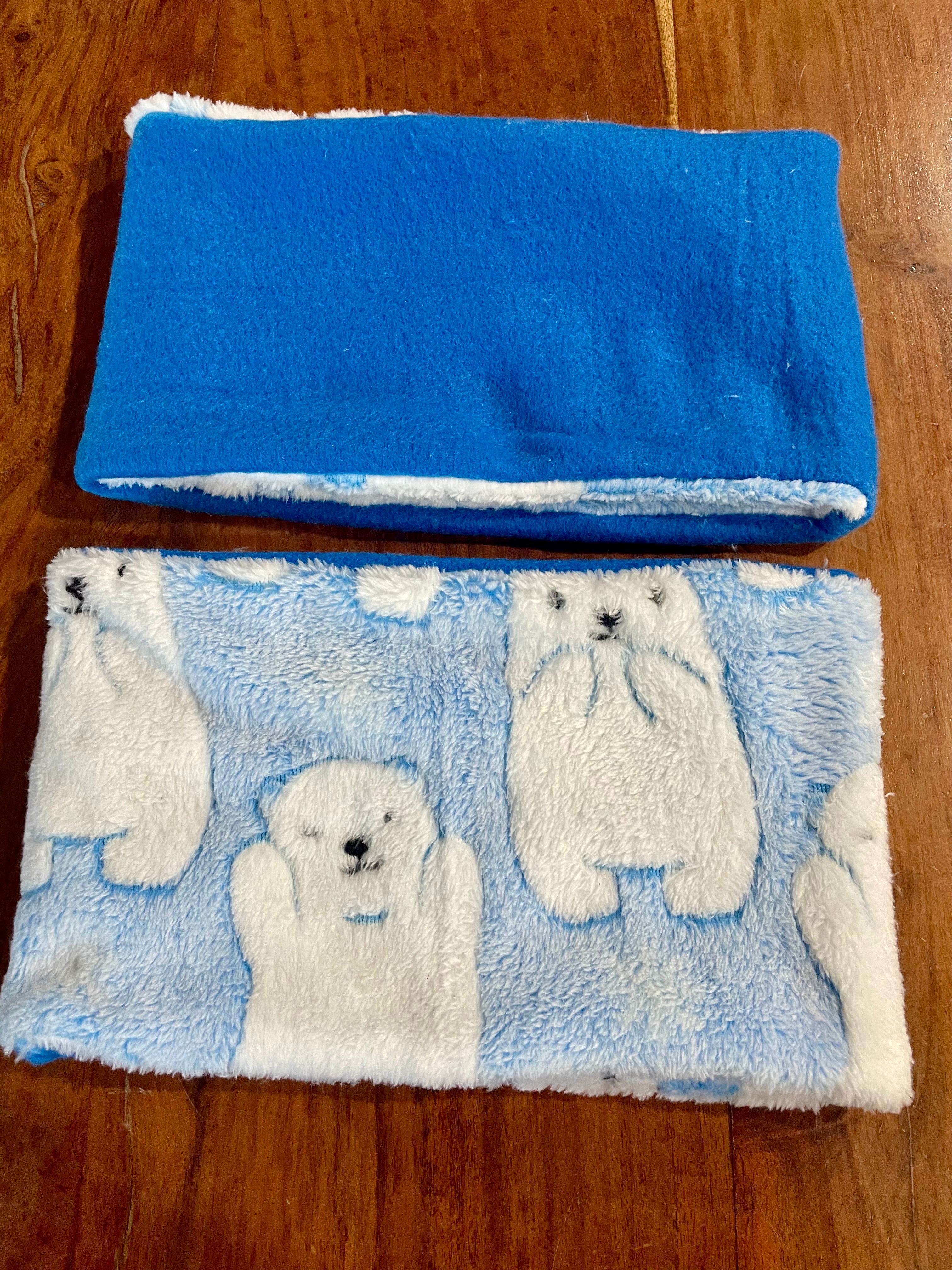 Neck Warmer Fleece- Handmade Polar Bear designs