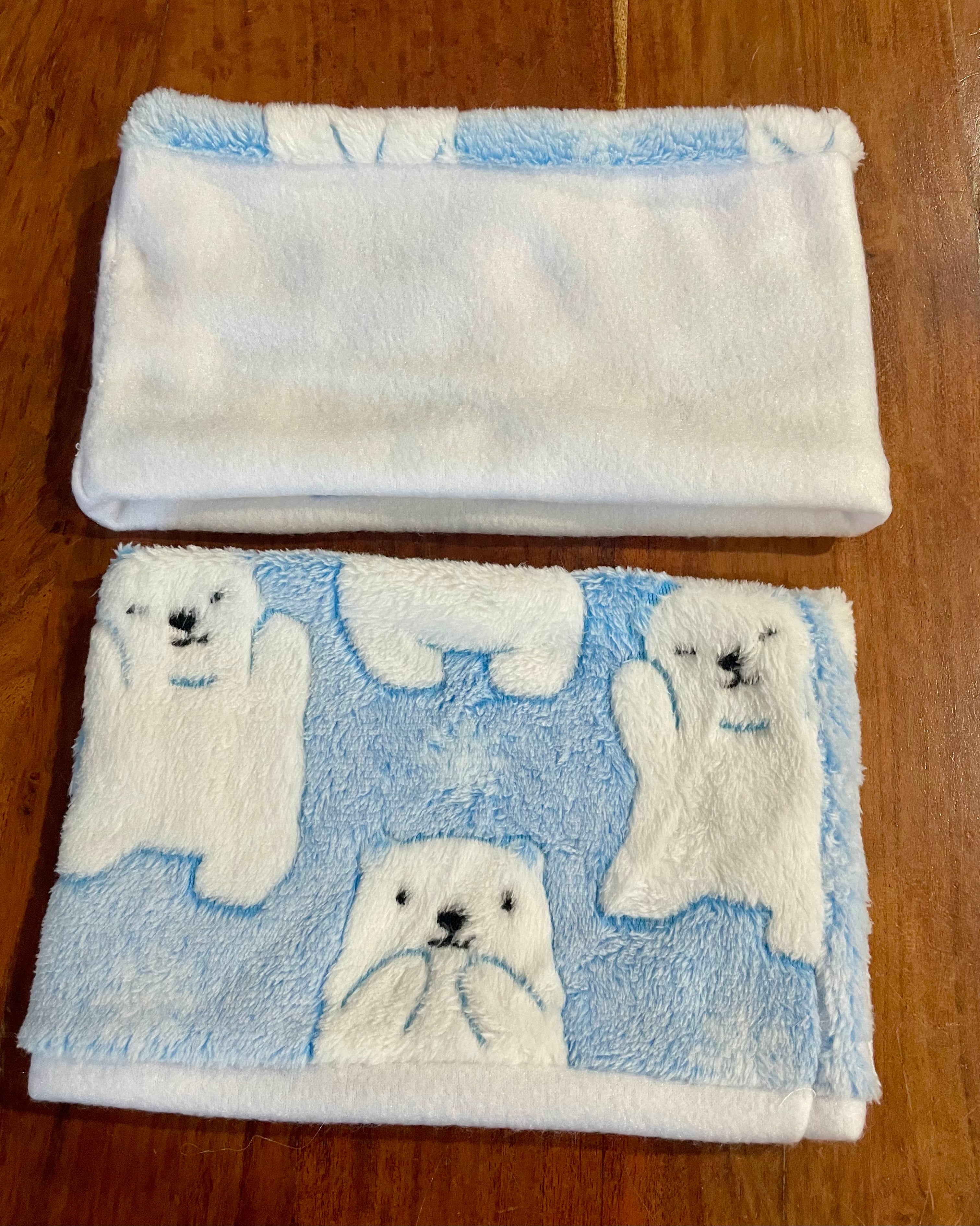 Neck Warmer Fleece- Handmade Polar Bear designs