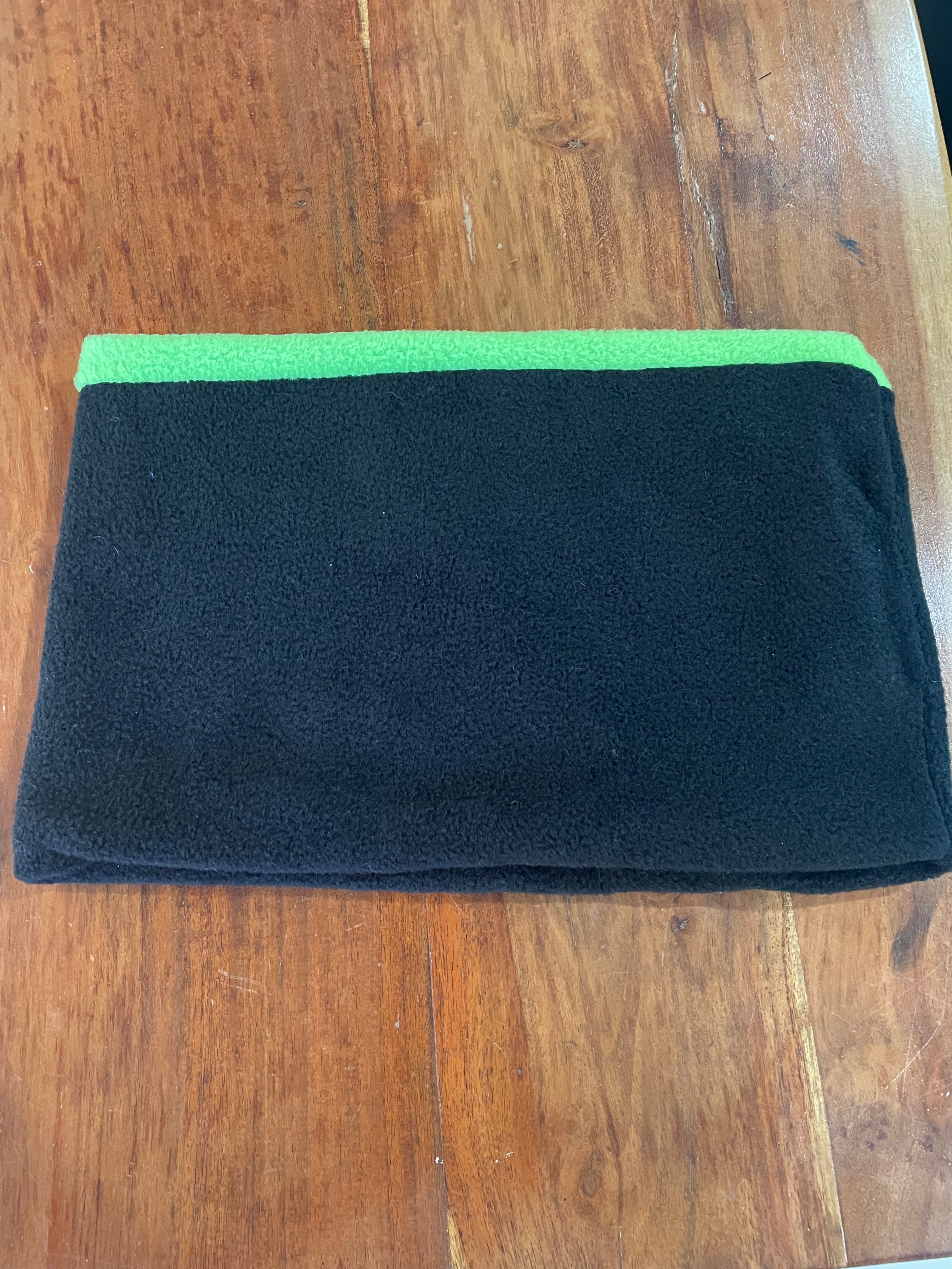Neck Warmer Fleece- Handmade Greens