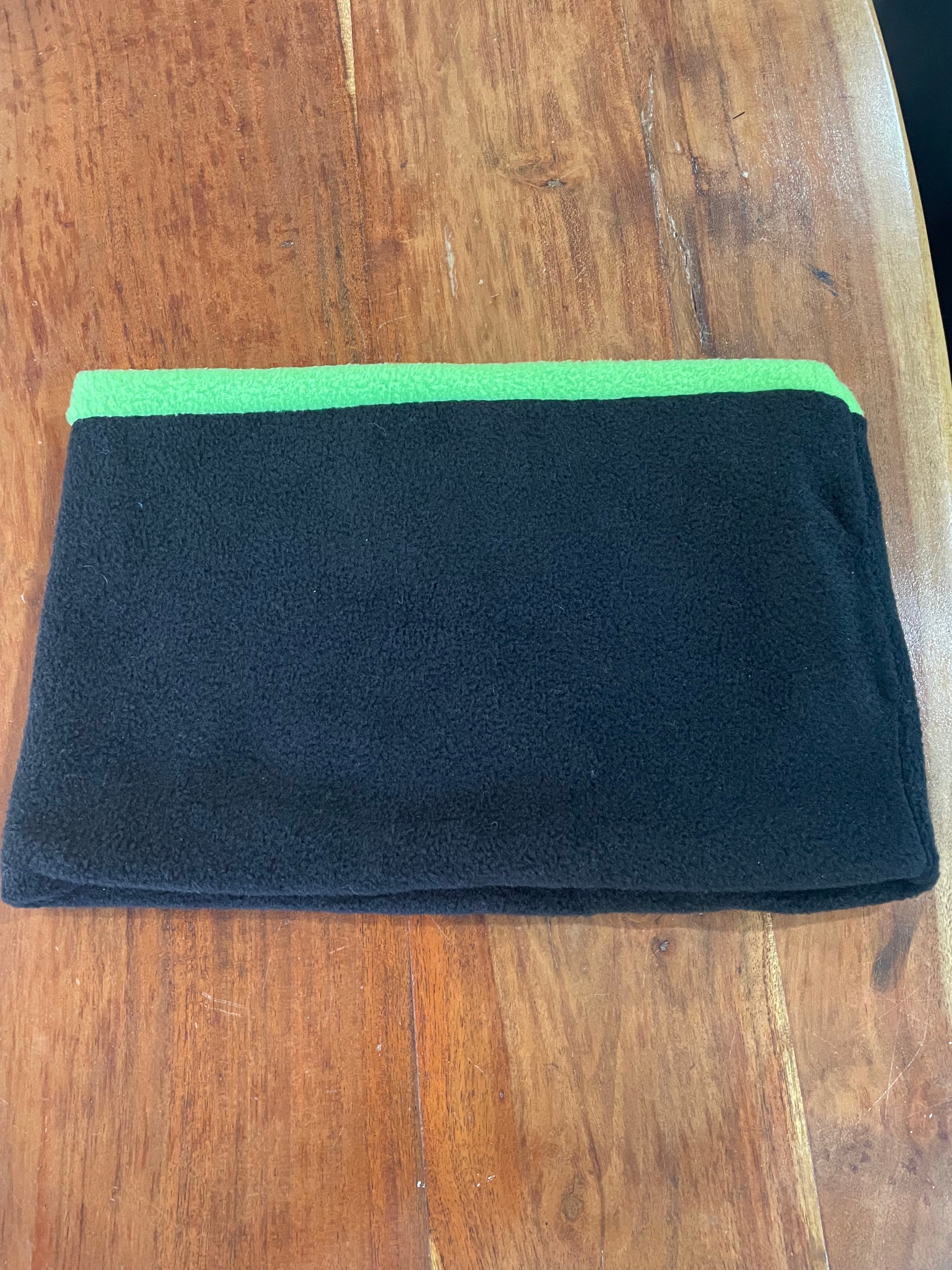 Neck Warmer Fleece- Handmade Greens