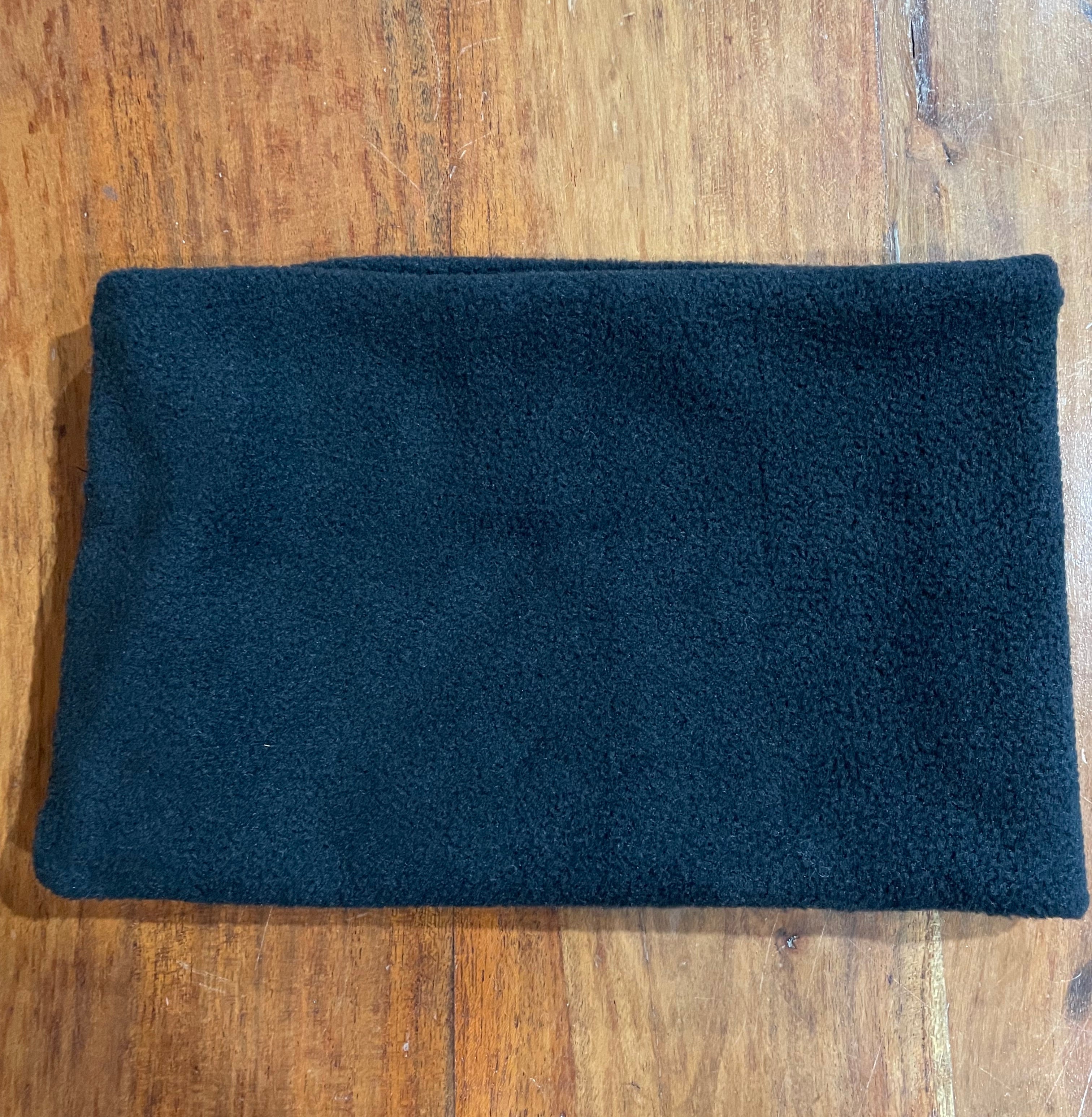 Kids Neck Warmer Fleece- Handmade Black Neck Warmer