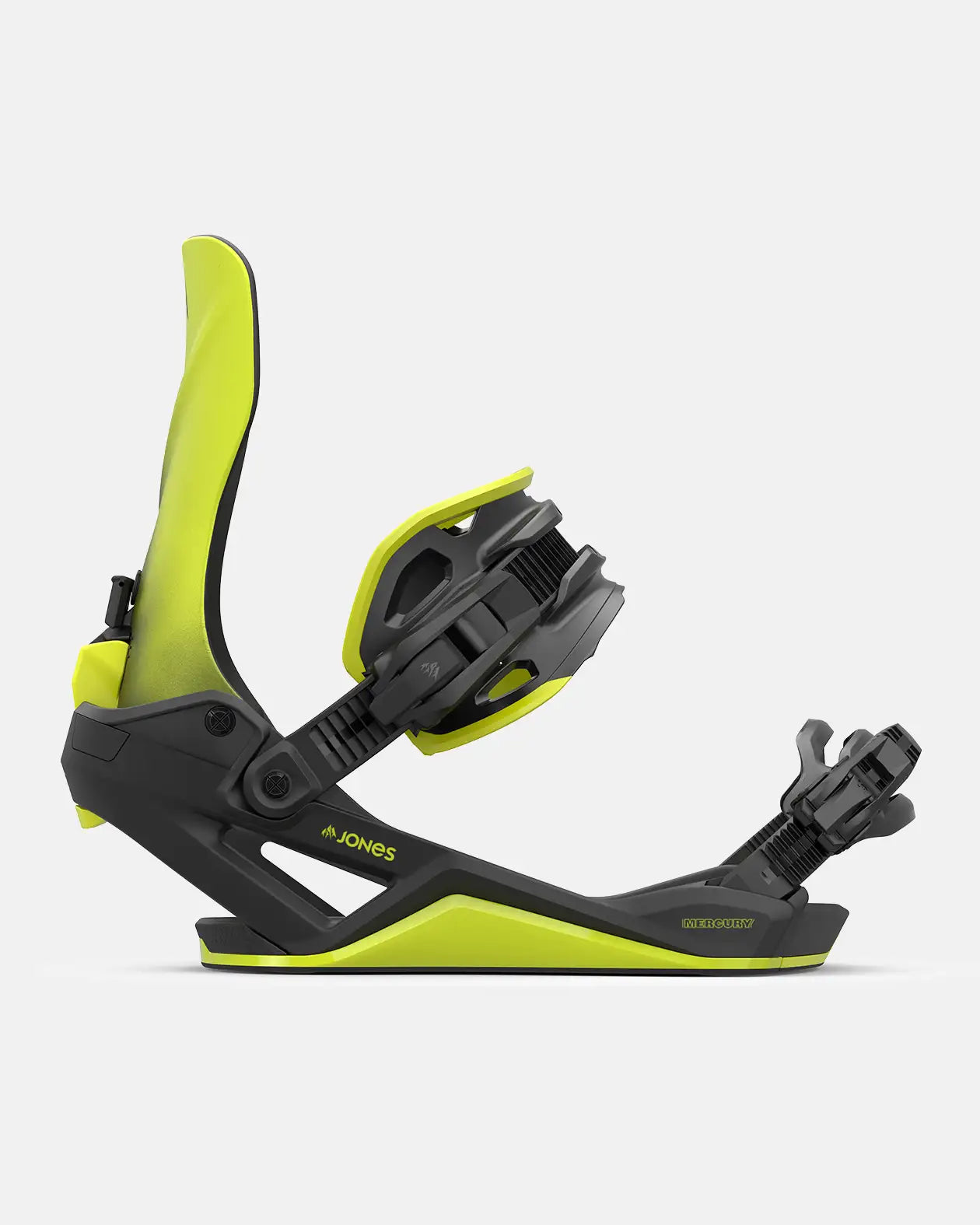 Fase JONES Mercury FASE® Fast Entry Snowboard Bindings-Lime Art, all-terrain freeride