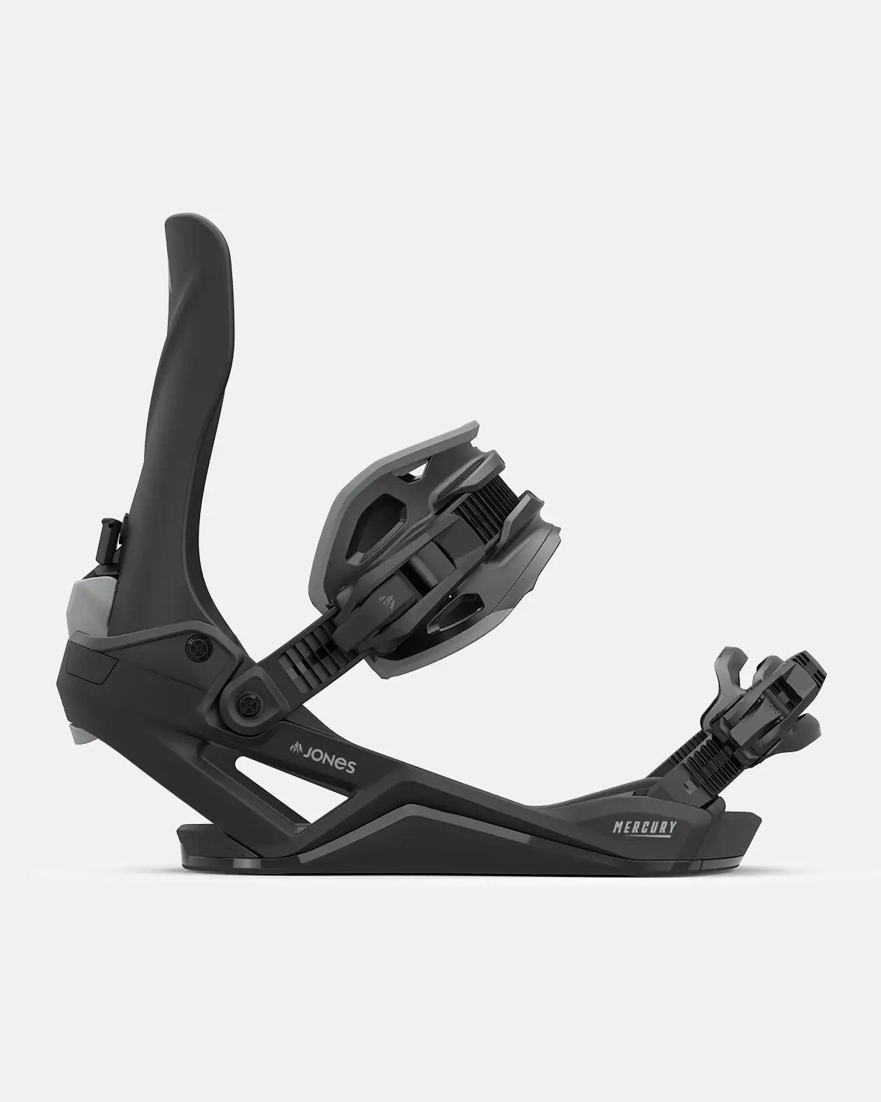 Fase JONES Mercury FASE® Fast Entry Snowboard Bindings-Eclipse Black, all-terrain freeride