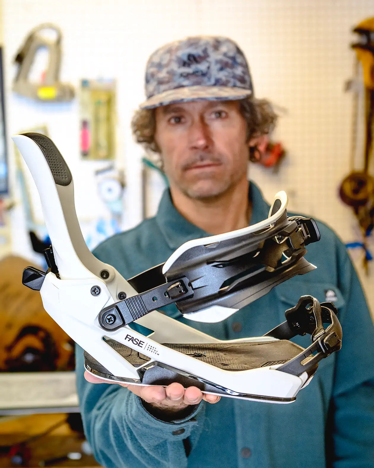 Fase JONES Mercury FASE® Fast Entry Snowboard Bindings- Cloud White, all-terrain freeride