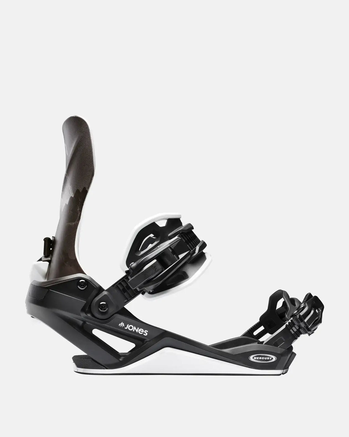 JONES Mercury FASE® Snowboard Binding- Mountain- Black Silver