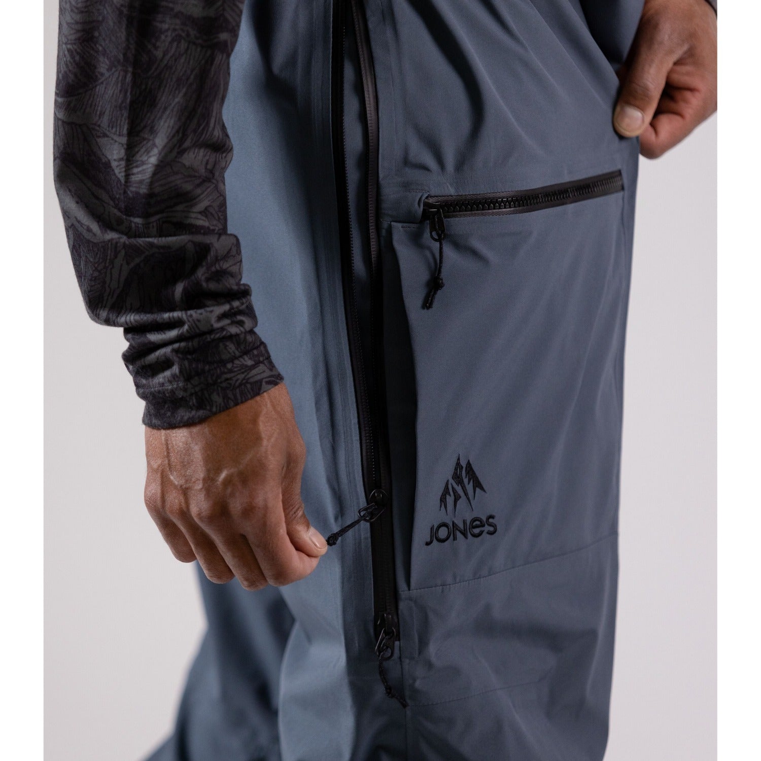 JONES Shralpinist Stretch Bib Mens- Ash Blue