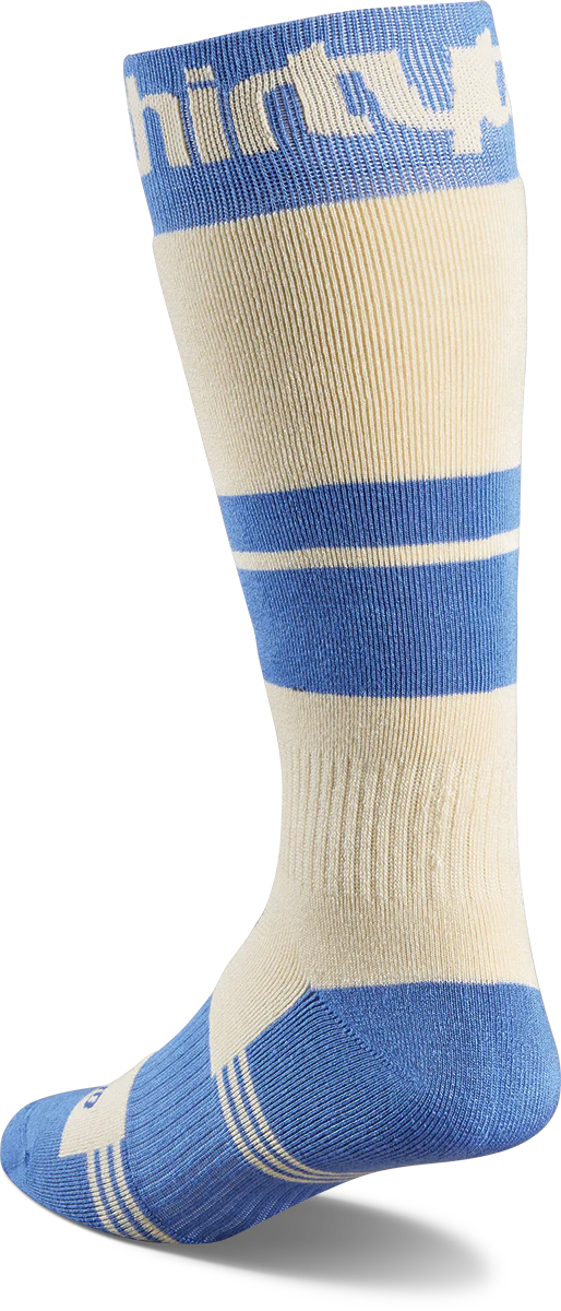 Snow Socks THIRTYTWO Spring Break Mens Socks Blue/Tan - 2025